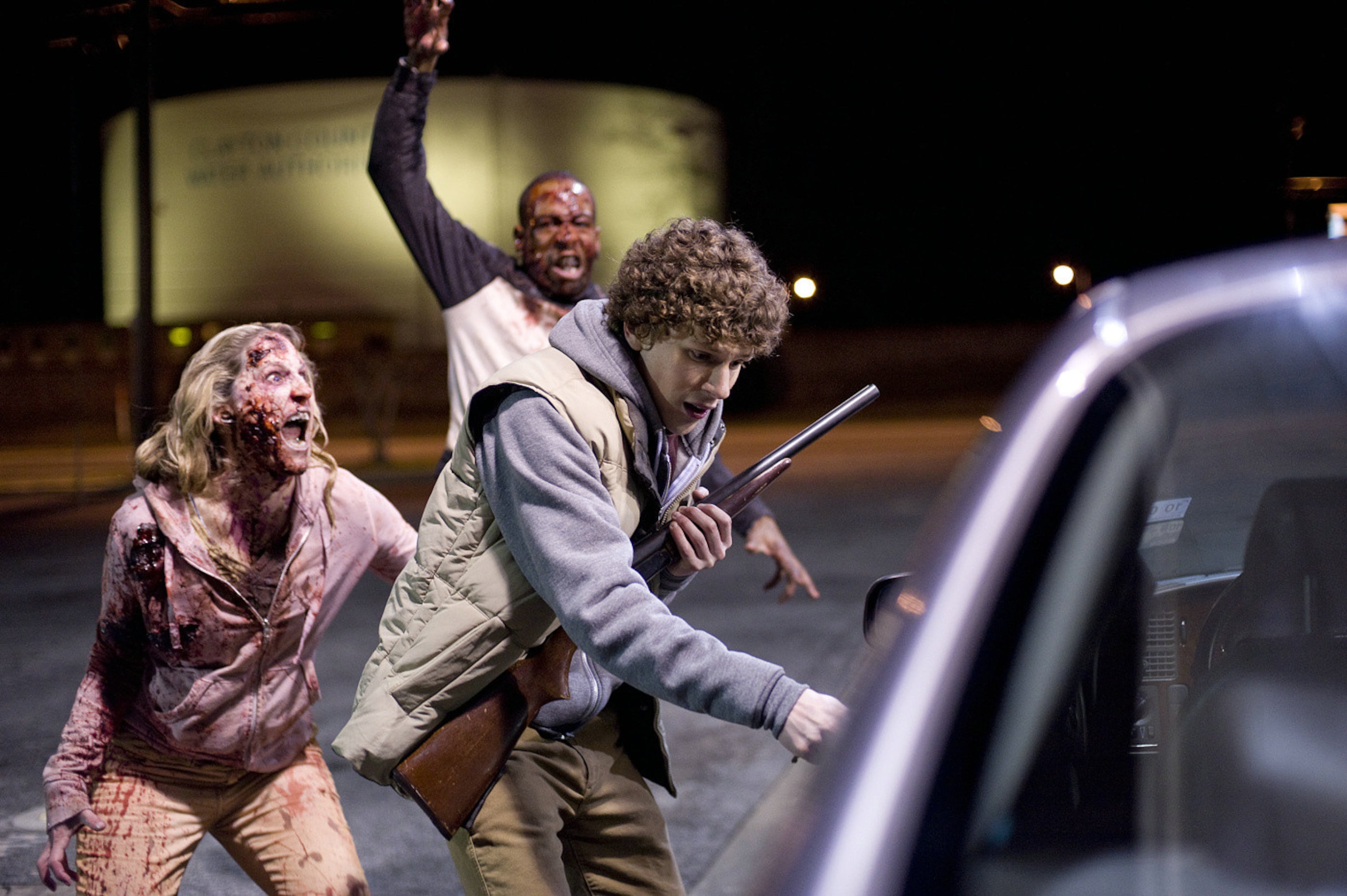 Though zombie films have always been profitable at the box office, 2009's 'Zombieland' shattered records with its clever, comedic script. Jesse Eisenberg, Emma Stone and Woody Harrelson as they journey toward the supposedly zombie-free climes of Pacific Playland. Thumbs up for Twinkies, and one very memorable cameo we won't spoil here.