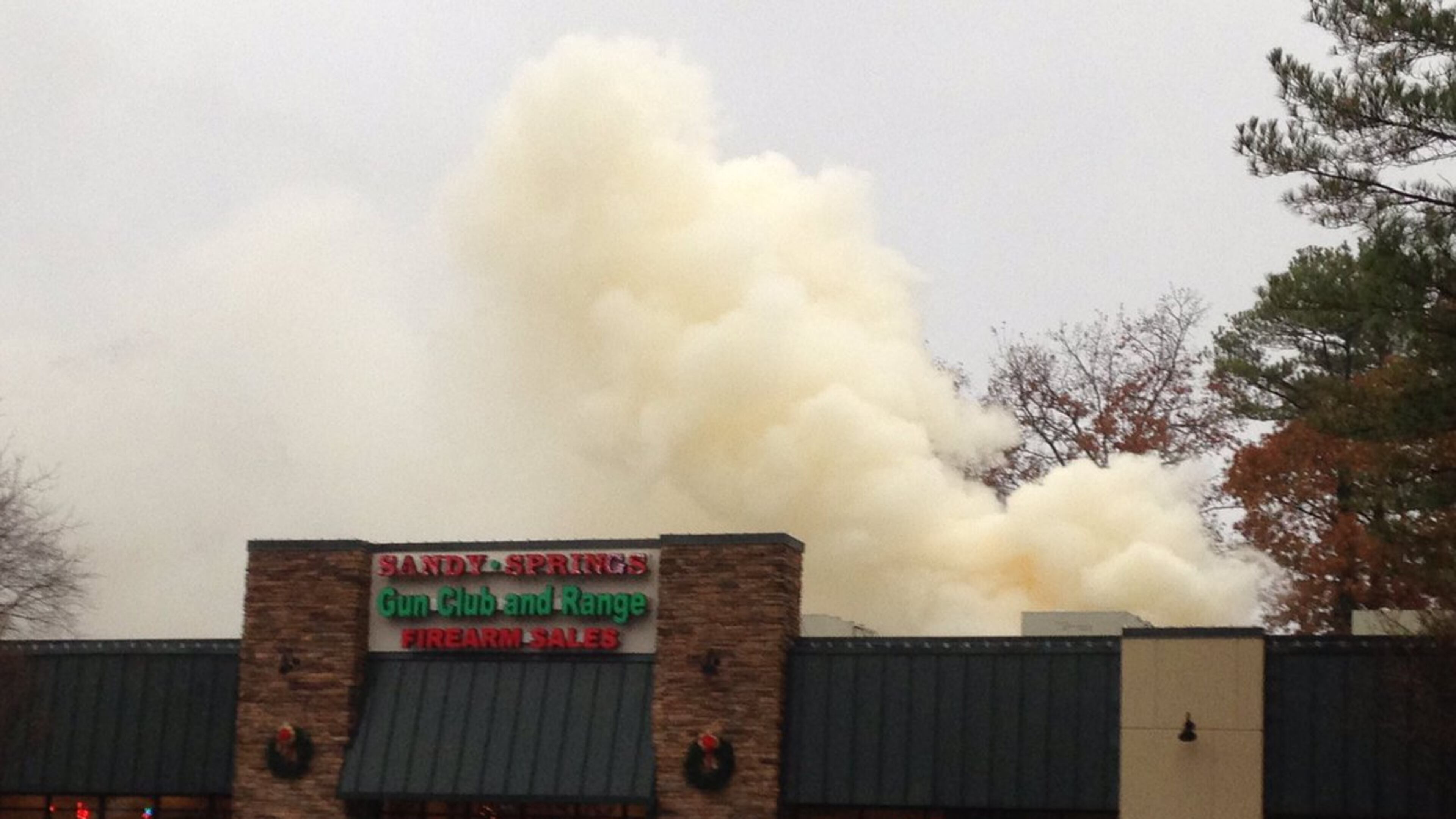 A fire was reported at a Sandy Springs gun range (Credit: City of Sandy Springs)