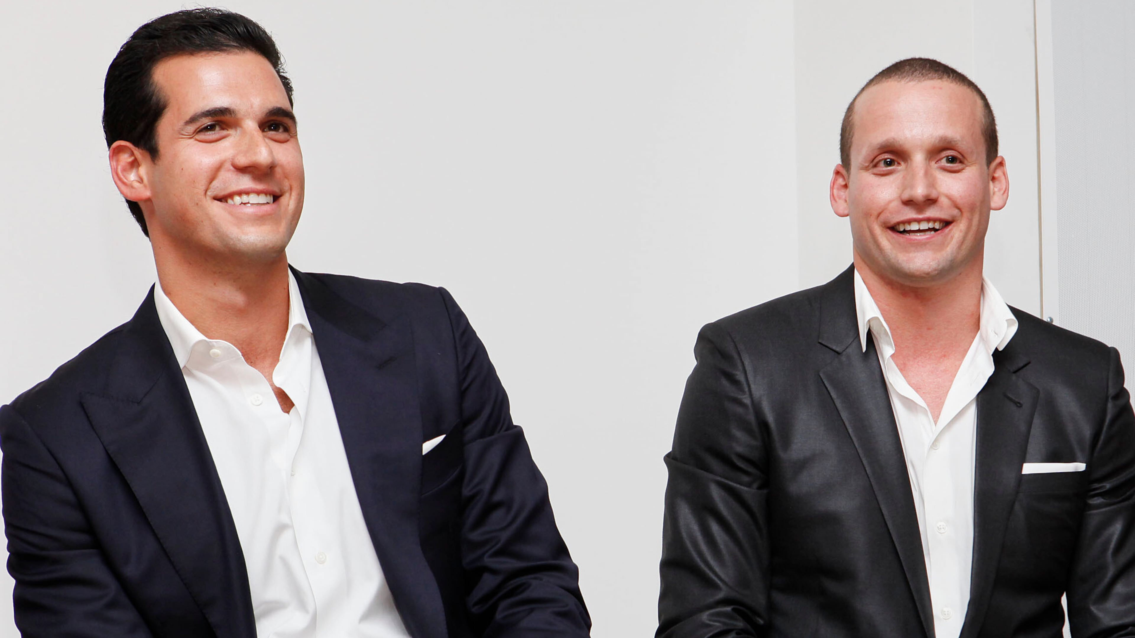 FILE - Oren and Tal Alexander speak at a panel at the Rockstars of Real Estate Event, Sept. 3, 2013 in New York. (Photo by Amy Sussman/Invision for DETAILS Magazine/AP Images, File)