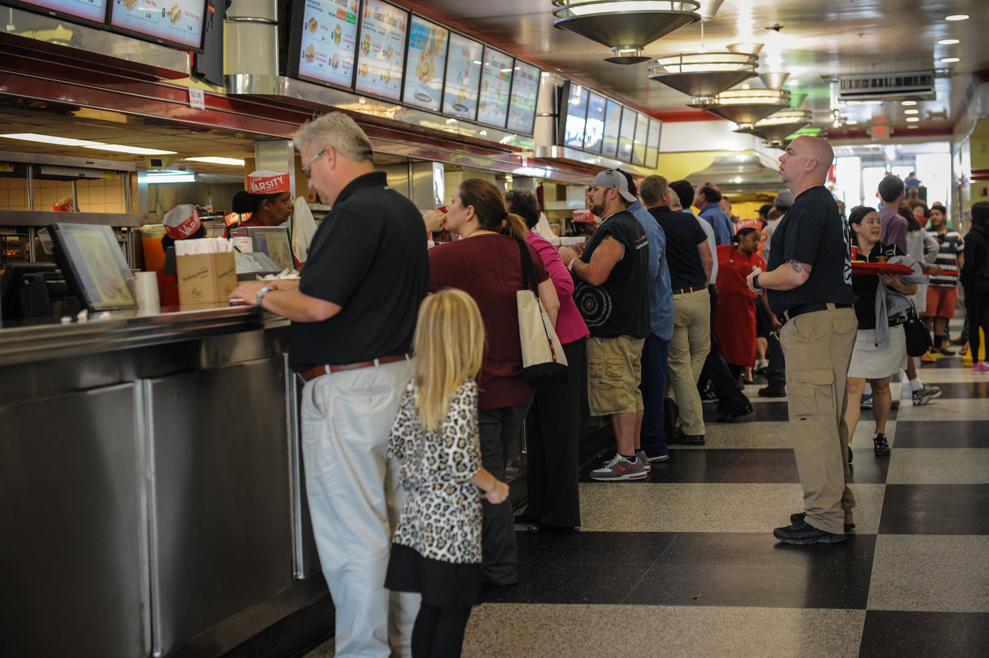 151013-ATLANTA-GA- Wendell Brock reports on the Varsity and its history of food and scene in Atlanta on Tuesday October 13, 2015. (Becky Stein Photography)