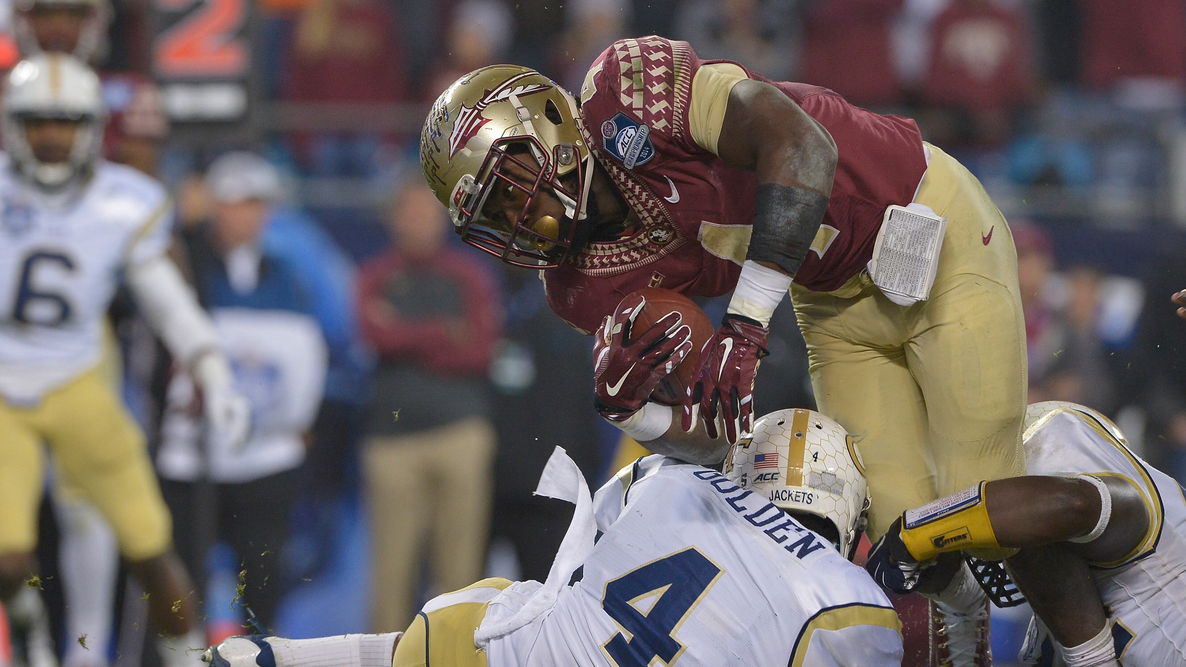 Georgia Tech safety Jamal Golden was one of 44 players nationally to be named to the watch list for the Paul Hornung Award, given to the most versatile player in college football. Golden's 25.9 yards per return avearge on kickoffs is first all-time in Tech history. (Photo by Grant Halverson/Getty Images)