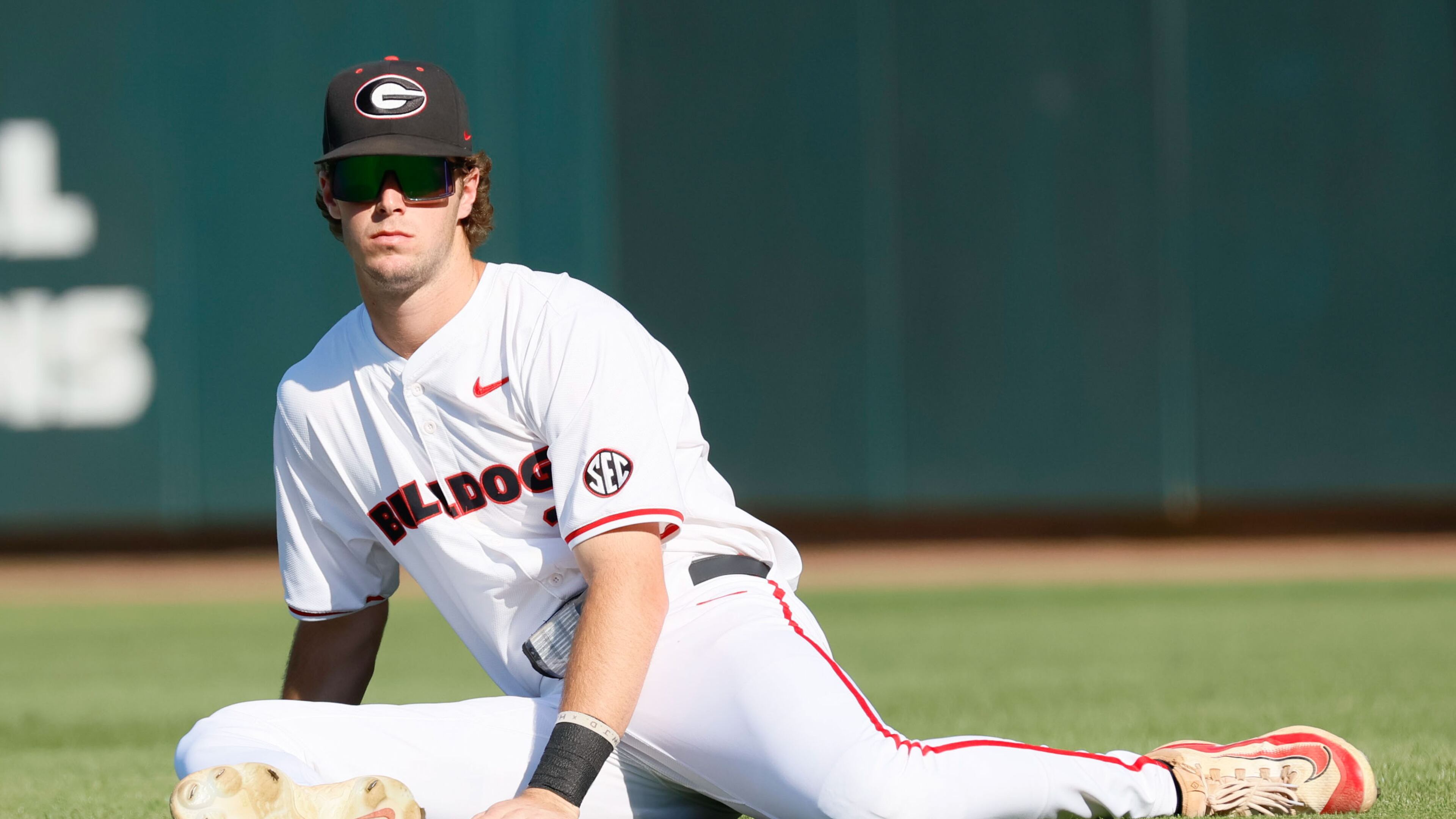 Georgia first baseman Charlie Condon (24) warms up prior to the game against the Florida Gators at Foley Field on Tuesday, May 16, 2024, in Athens.
(Miguel Martinez / AJC)