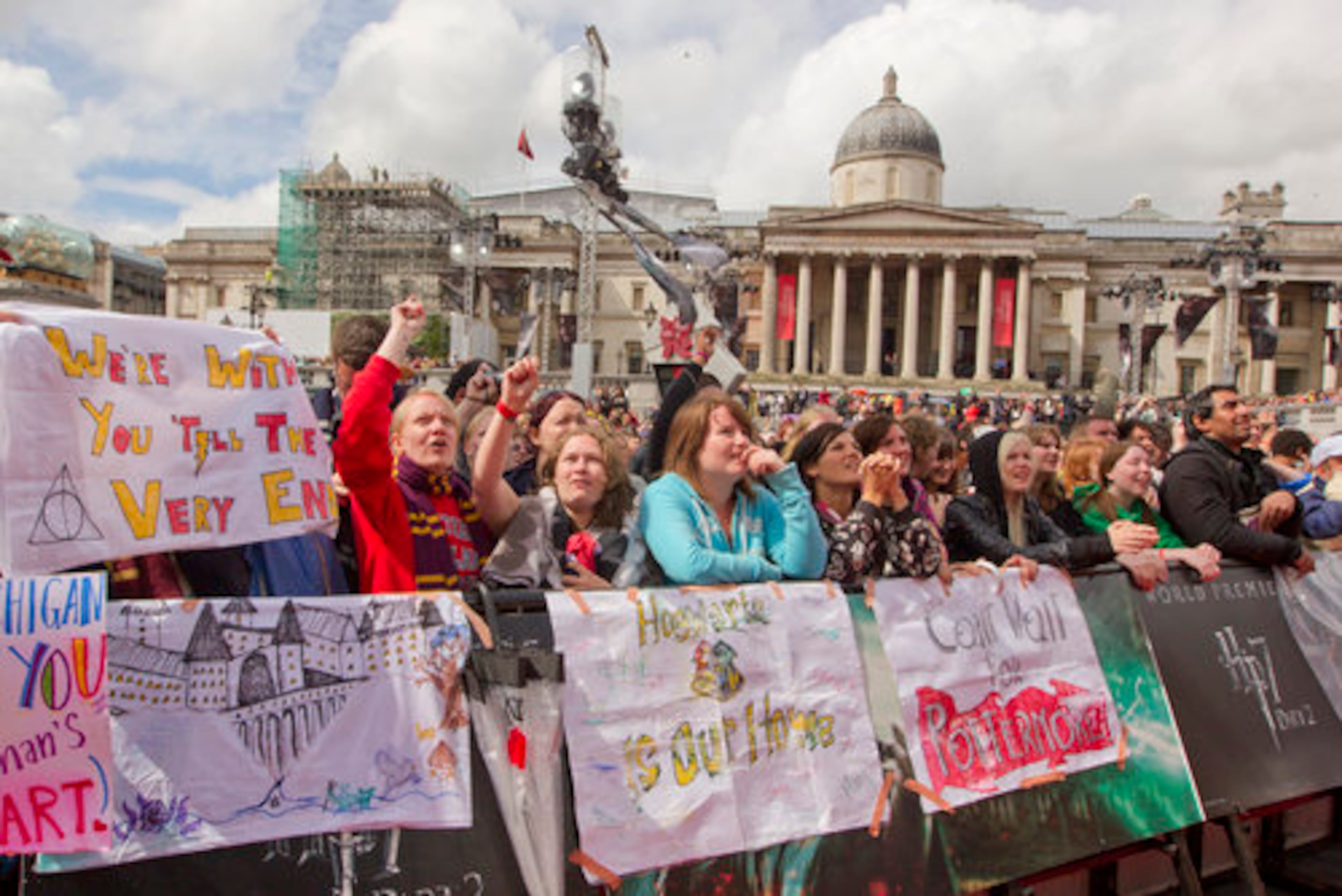 "It's really exciting. It's my first premiere," said one fan. "I'm a longtime Harry Potter fan and I'm really excited to see Rupert Grint walk on the red carpet."