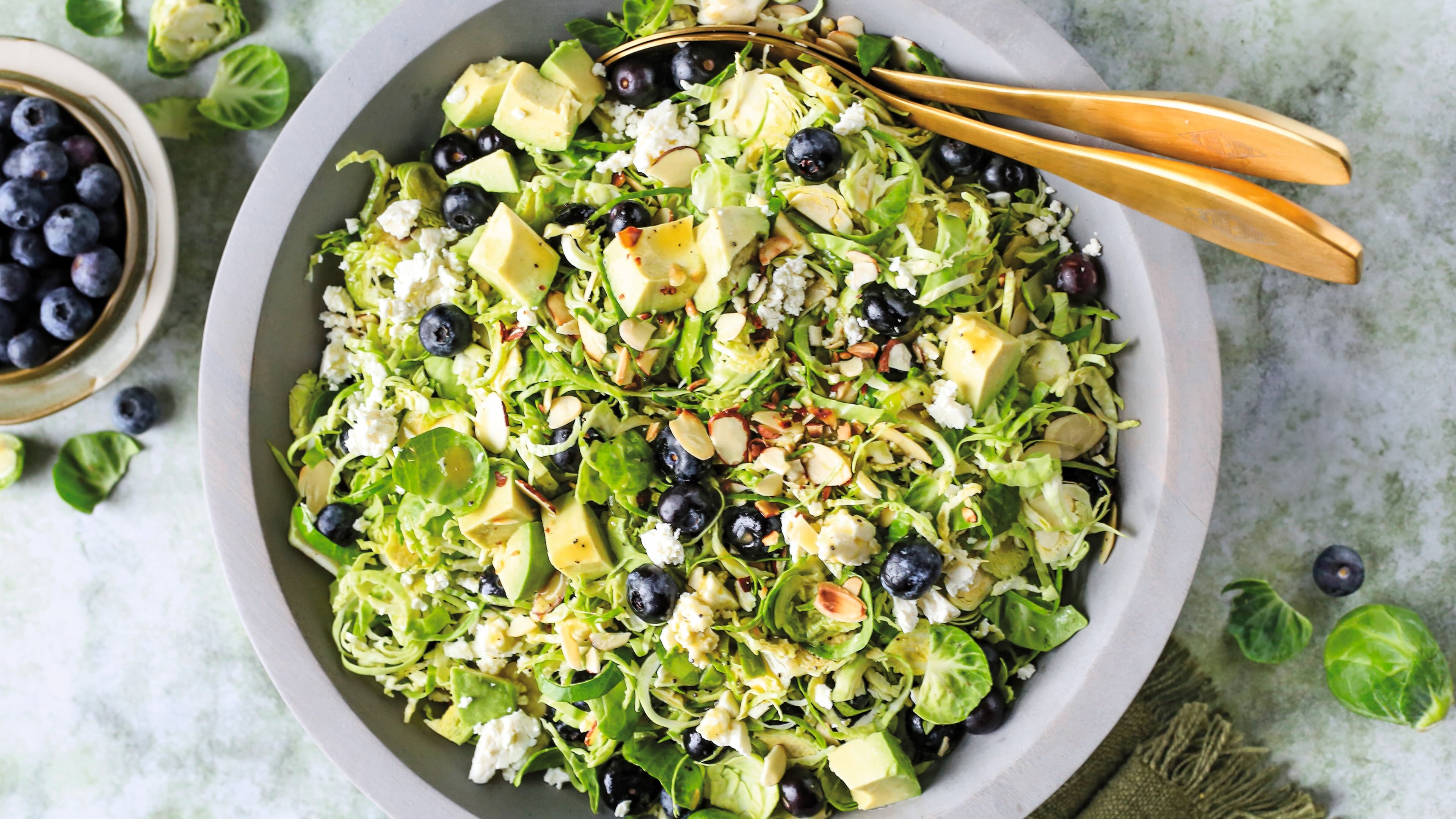 Author Greta Podleski suggests swapping the blueberries out with apples for a fall/winter variation. (Reprinted with permission from “Every Salad Ever” by Greta Podleski, copyright © 2025. Published by Clarkson Potter, a division of Penguin Random House LLC)