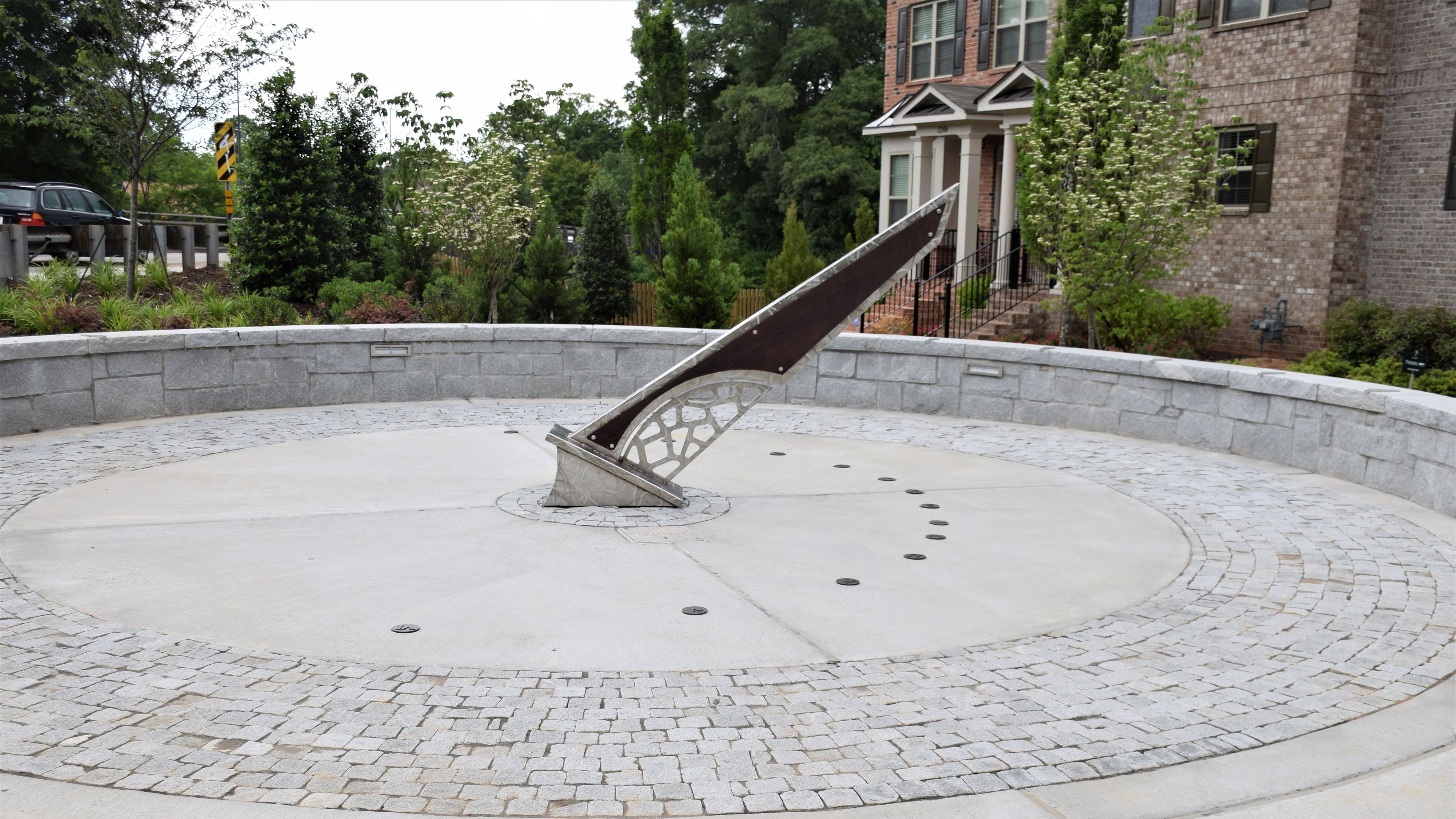 This sundial was created by students in Kennesaw State University’s Master Craftsman Program.