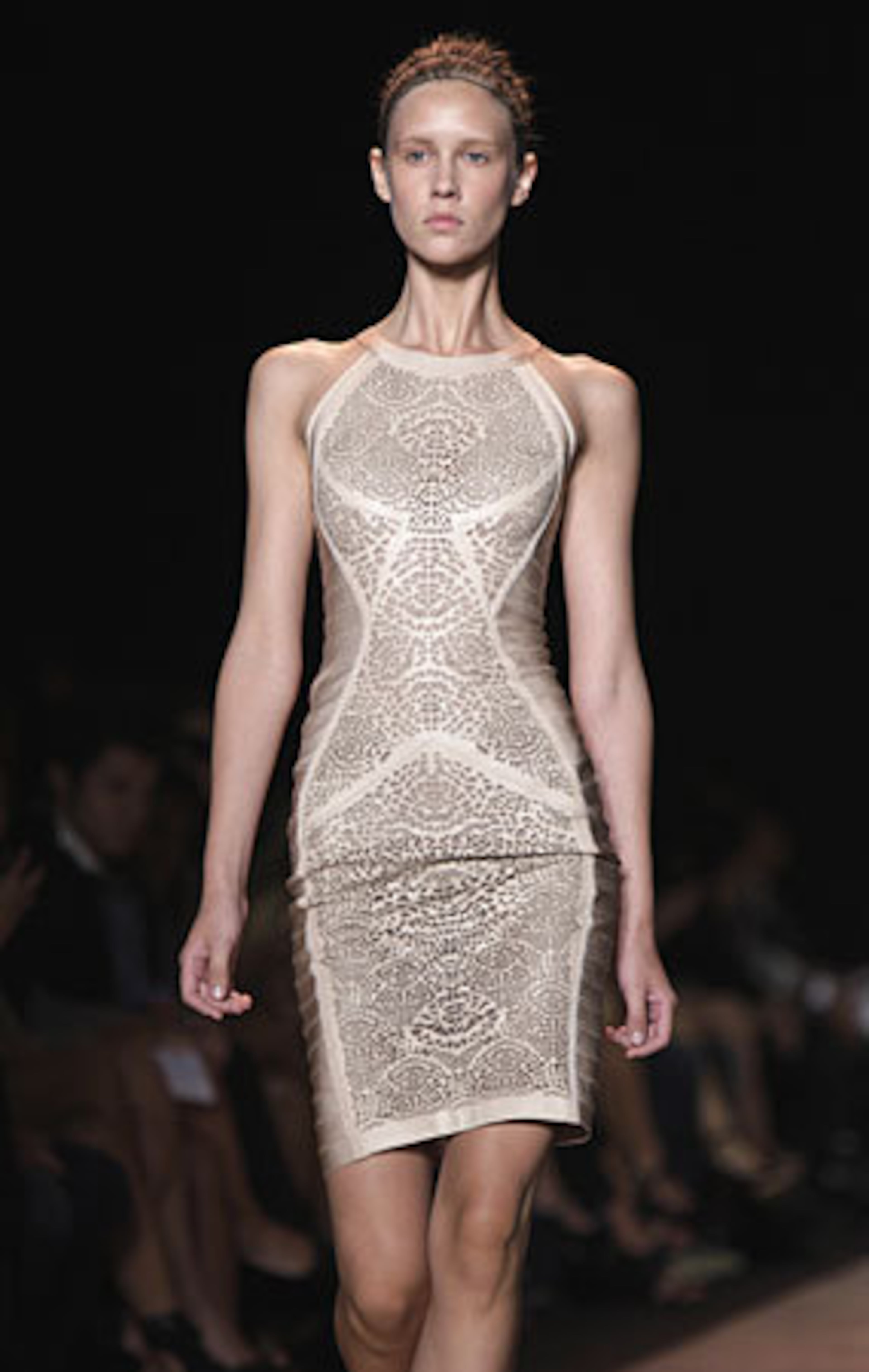 The spring 2011 collection of Herve Leger by Max Azria is modeled during Fashion Week in New York, Tuesday, Sept. 14, 2010.
