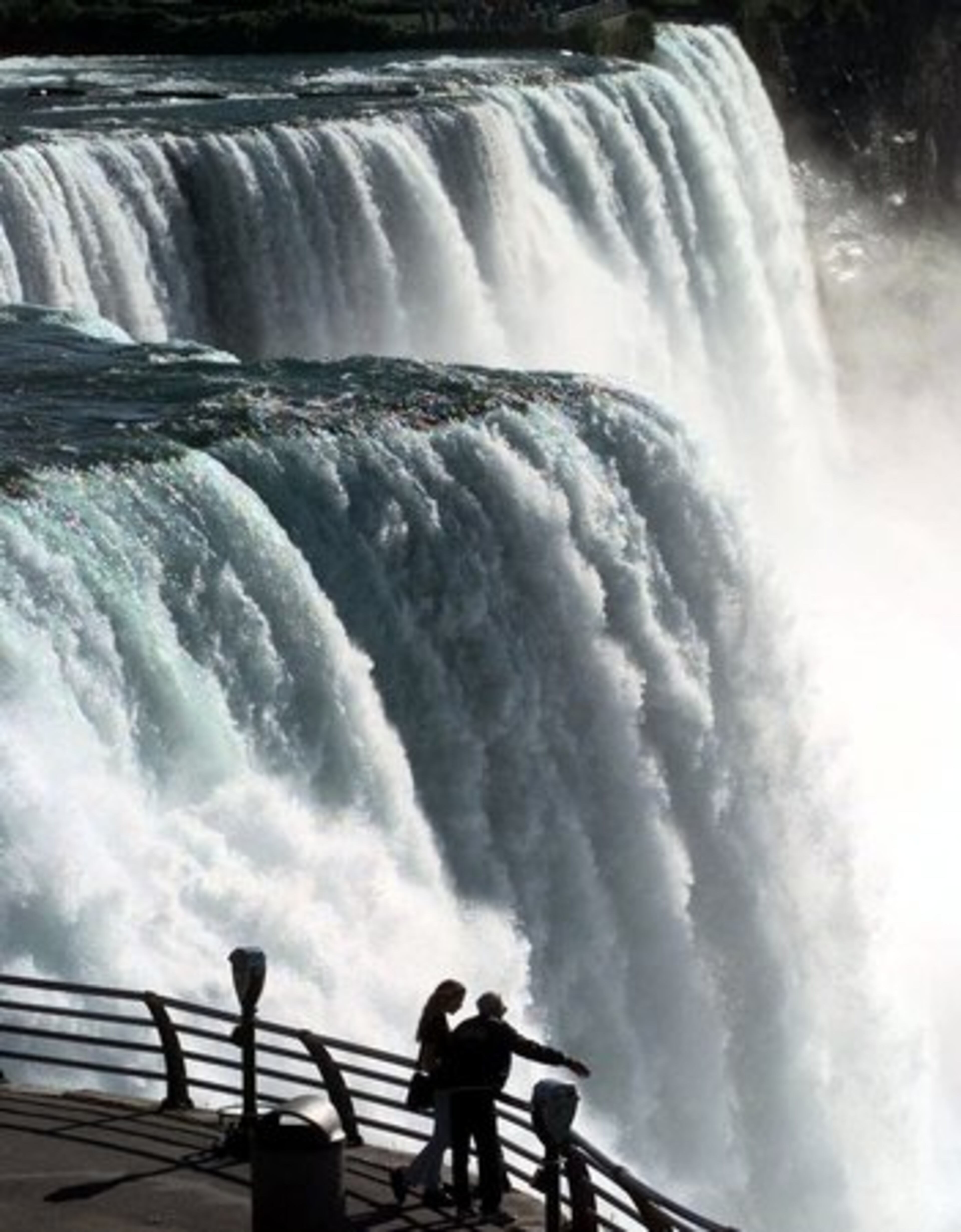 NIAGARA FALLS: The American Falls is on the New York side. The width of the falls makes it remarkable.
