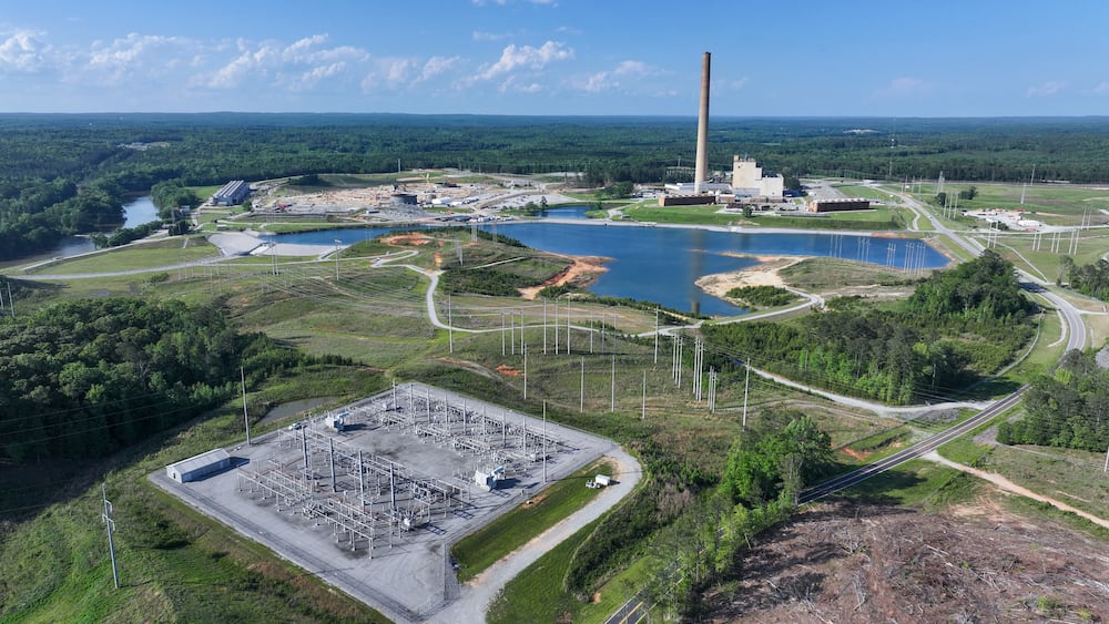 The Yates Power Plant in Newnan has caught the attention of developers who want to build a large data center nearby, covering 4.9 million square feet. (Miguel Martinez/AJC 2025)