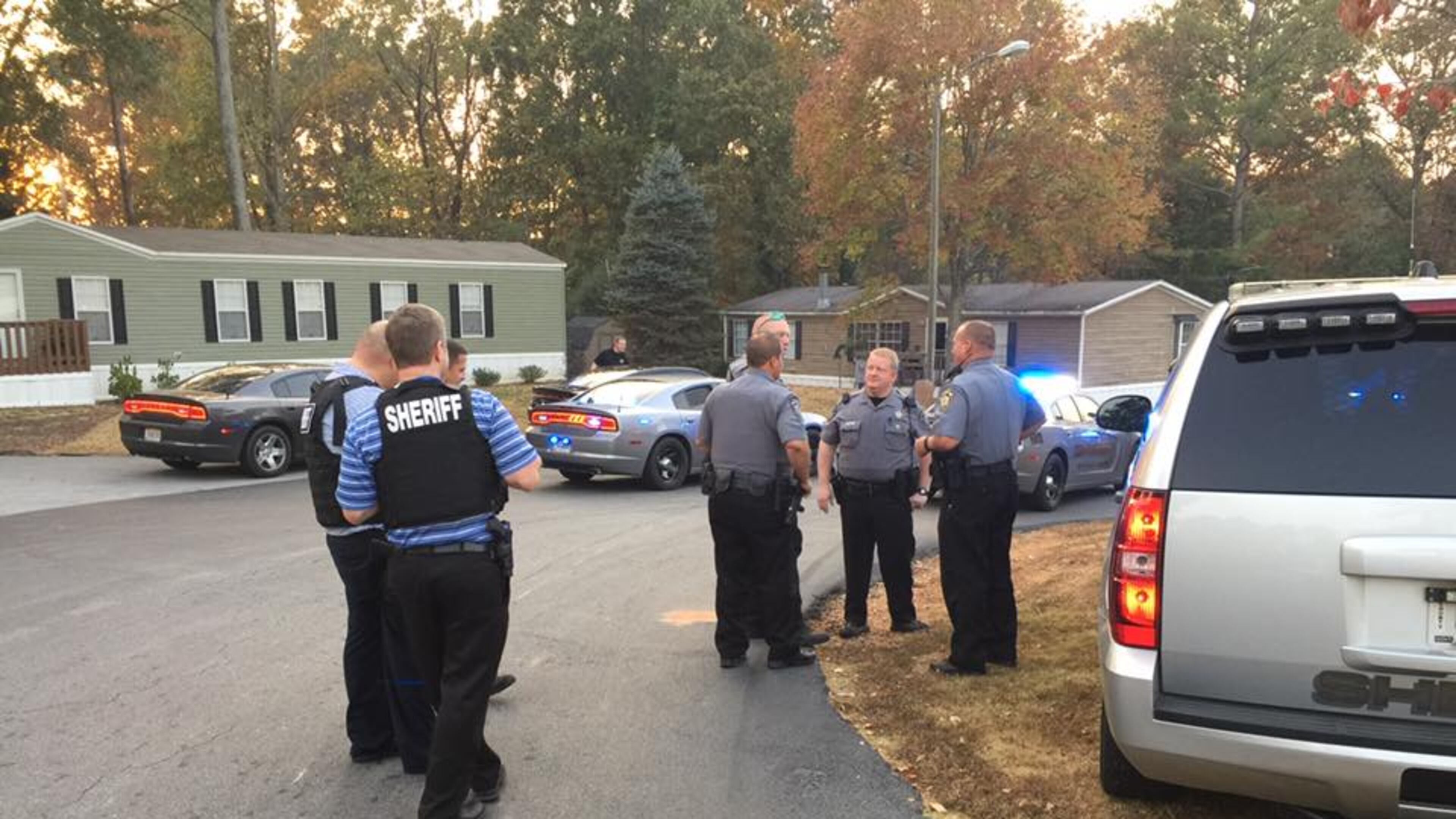 Officers in Rockdale County captured two bank robbery suspects Thursday after a 13-mile chase over two counties. (Credit: Channel 2 Action News)