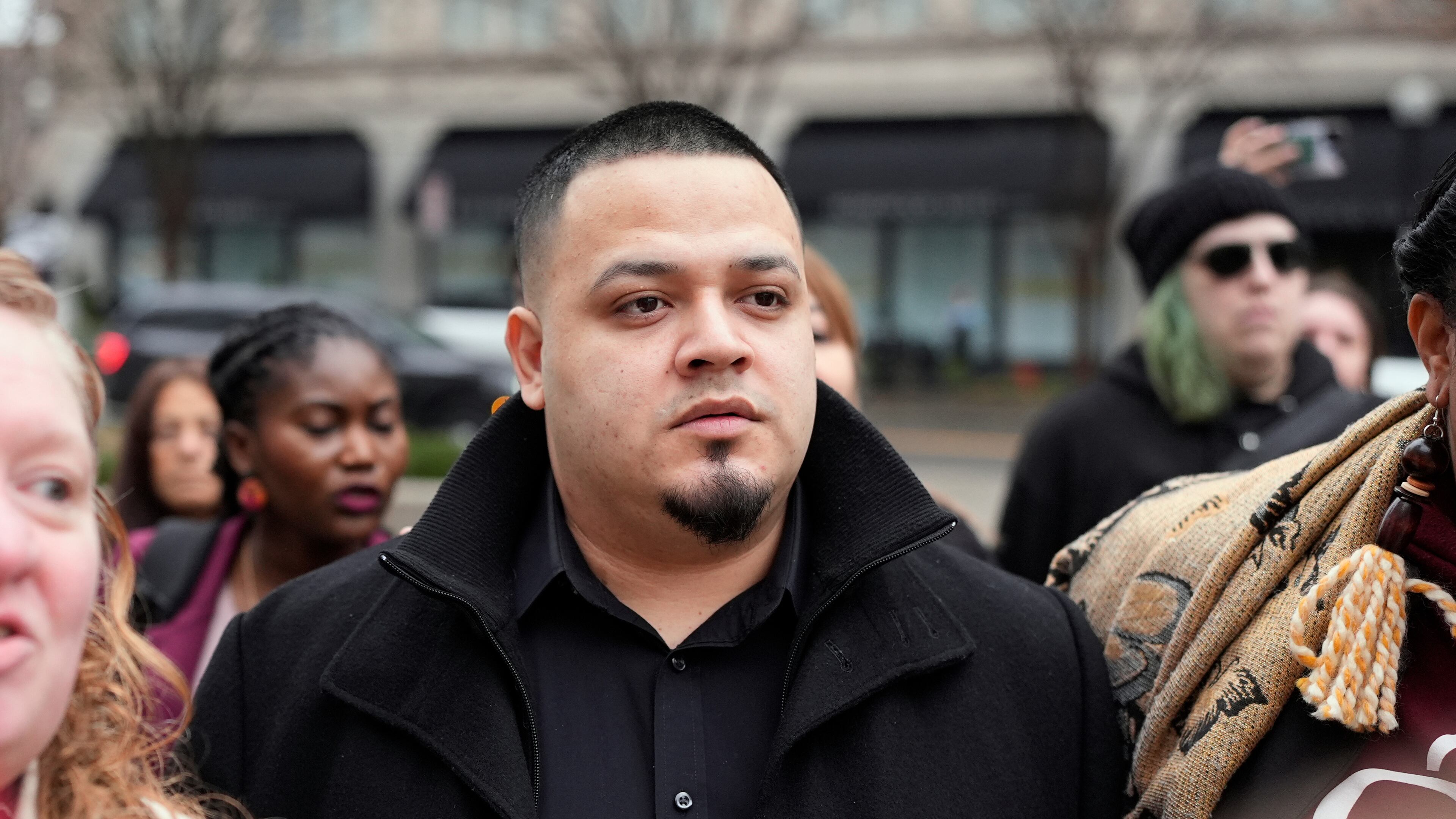 FILE - Kilmar Abrego Garcia arrives at the federal courthouse, Feb. 26, 2026, in Nashville, Tenn. (AP Photo/George Walker IV, File)