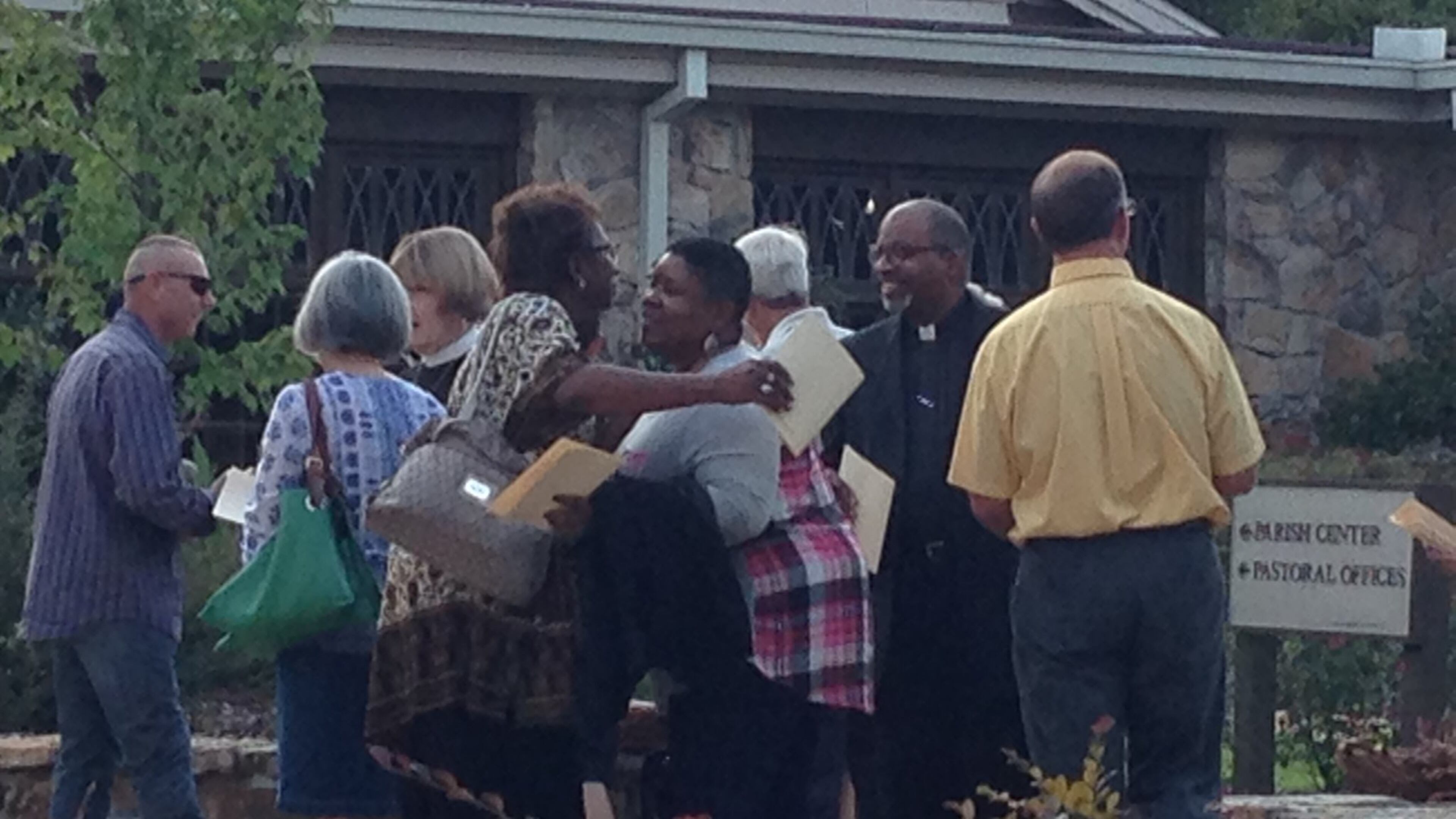An “Evening Prayer for Peace” held at St. Thomas Aquinas Catholic Church in Alpharetta brought out a diverse group of residents and faith leaders. Attendees included Ministers Eleanor Brown, Kenneth Middleton and Deborah Holmstead of St. James United Methodist Church, Alpharetta; Dr. Moiz and Dr. Nabil Mumtaz of the Islamic Center of North Fulton; the Rev. Elizabeth Hendrick of S. Matthews Episcopal Church, Snellville; the Rev. Monsignor Dr. Ed Branch, retired Atlanta University Center Catholic Chaplain; and Monsignor Daniel Stack, host and pastor of St. Thomas Aquinas Catholic Church, Alpharetta.