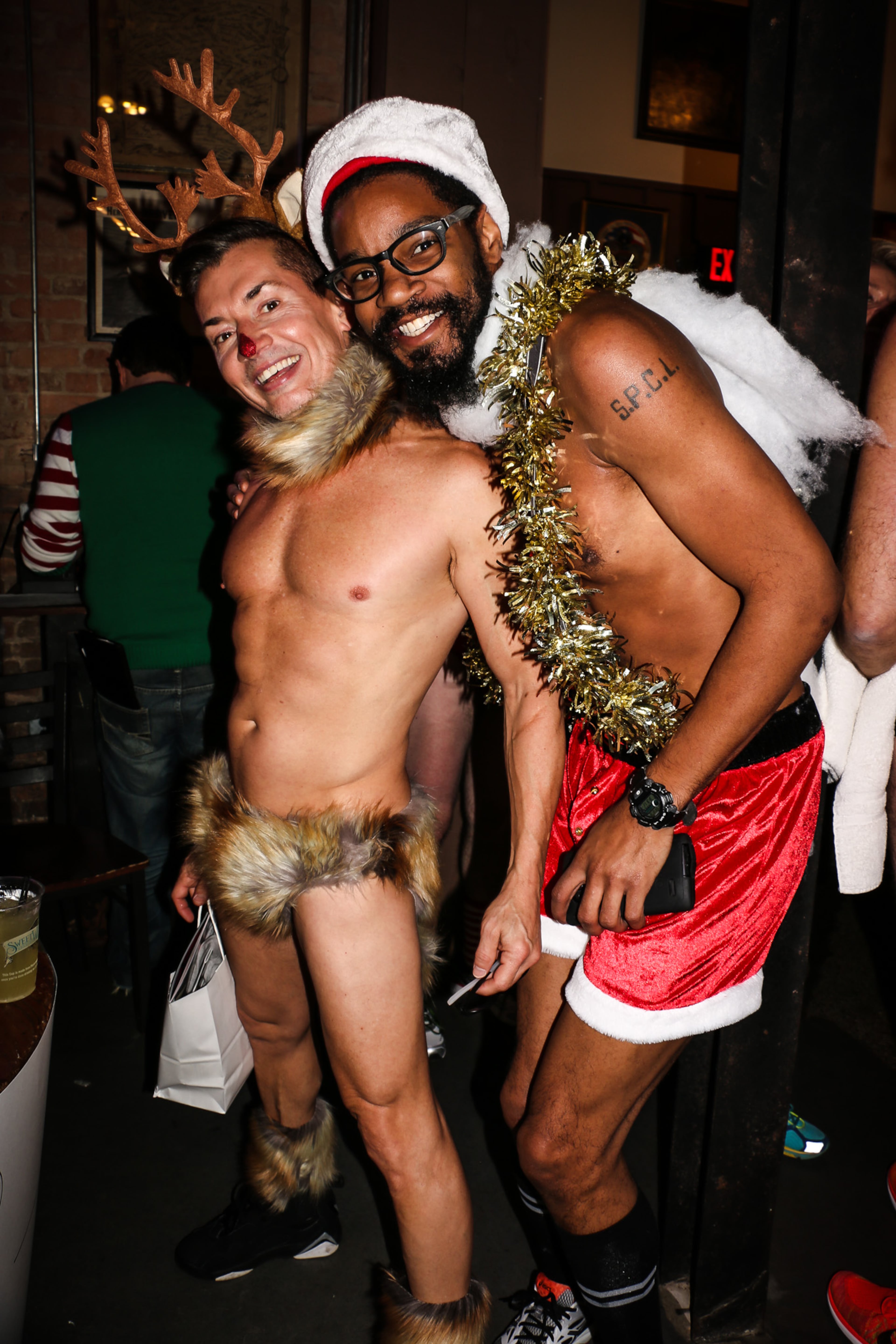 The 2016 Atlanta Santa Speedo Run took place Saturday, December 10 at Manuel's Tavern in Virginia Highland. The annual event includes a 1.5 mile run and a party to raise money for a selected Atlanta charity.