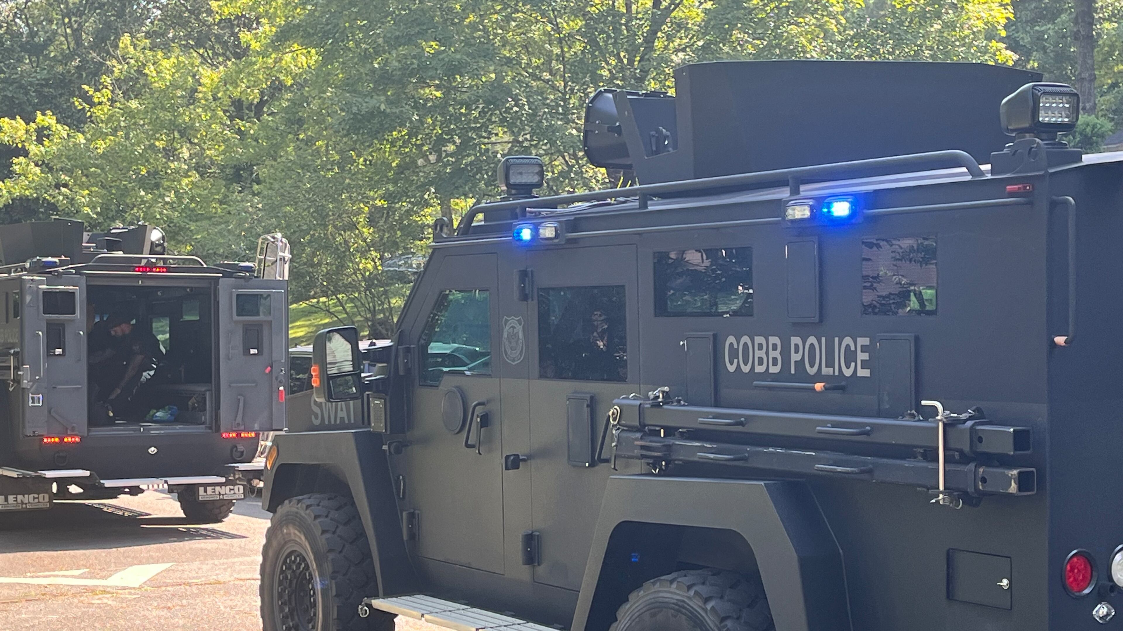 A SWAT standoff unfolded in a Cobb County neighborhood Wednesday afternoon.