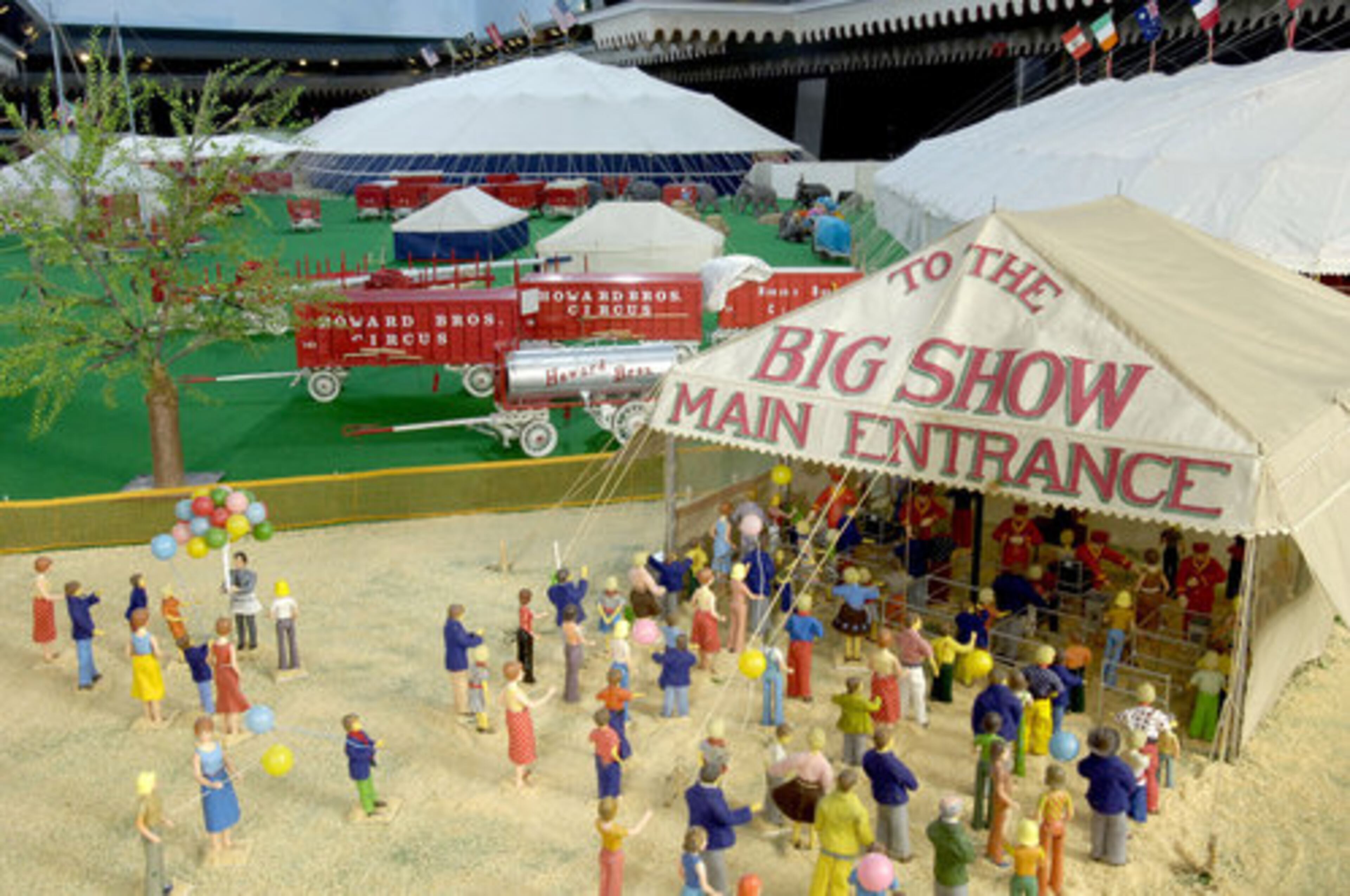An intricate miniature circus covers 3,800 square feet at the Museum of the American Circus.