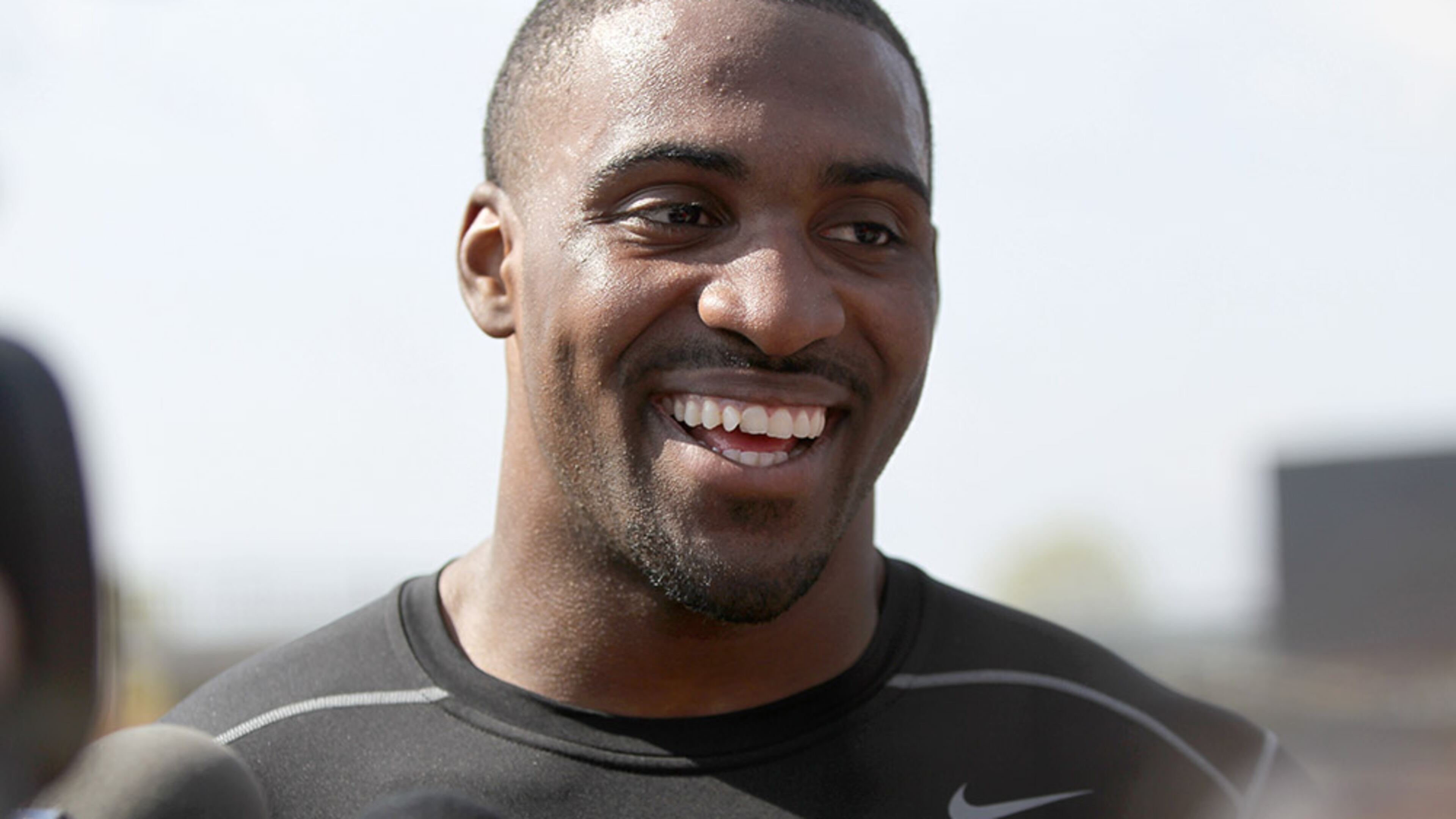 Former Georgia linebacker Jordan Jenkins addresses questions about his performance at Pro Day, Wednesday, March 16, 2016, in Athens. Jenkins was one of 20 former players participating.