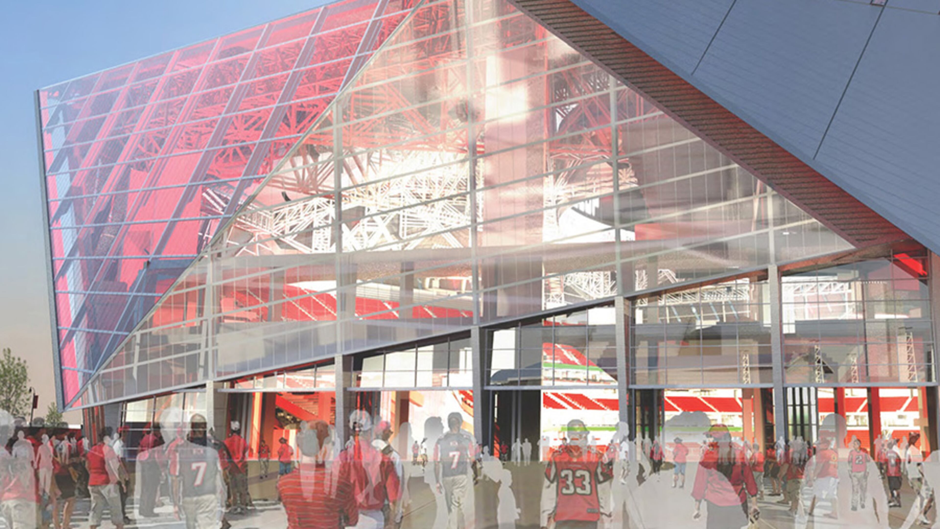 The Atlanta Falcons' new stadium is scheduled to open in 2017.