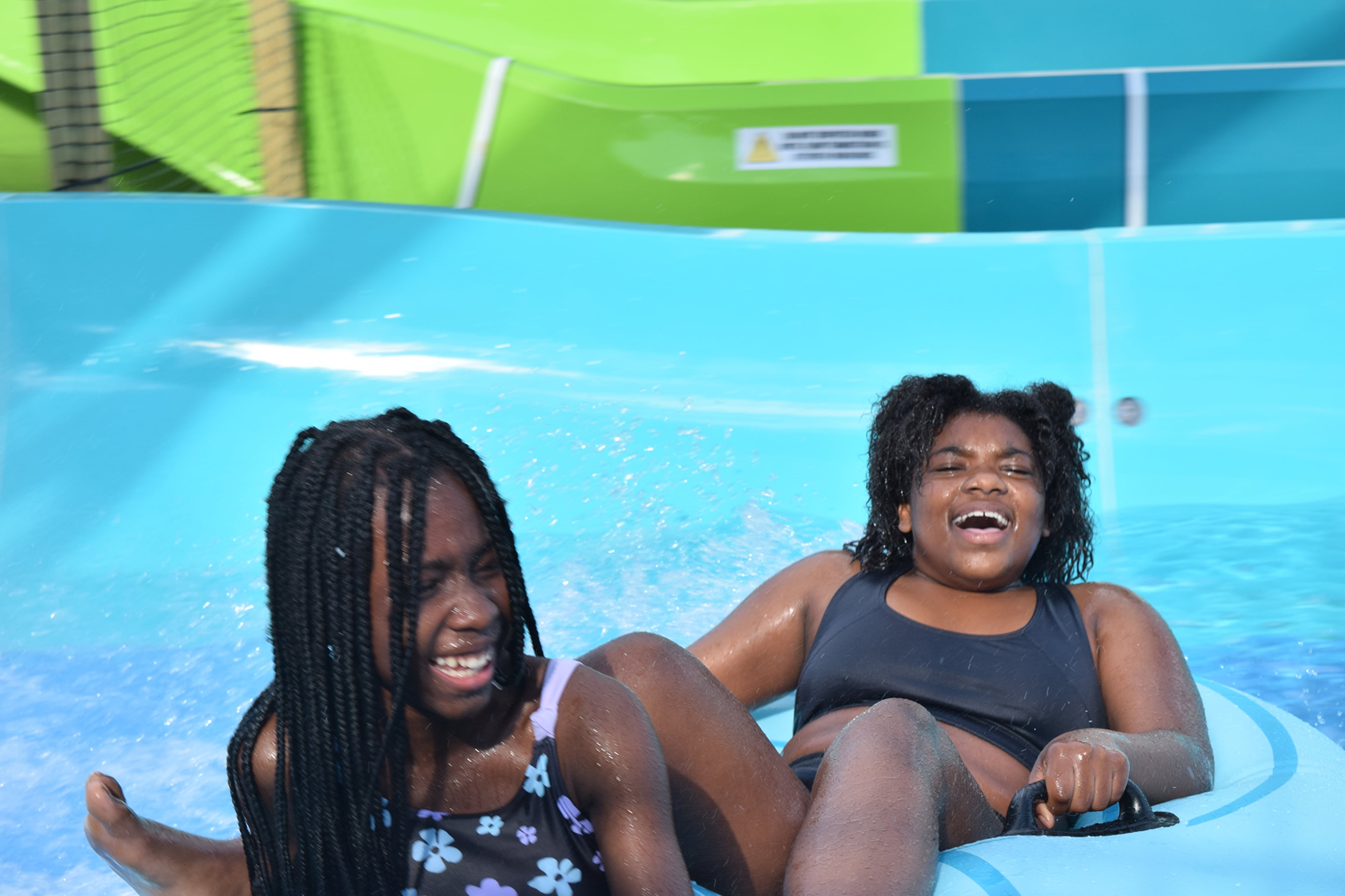The weather hot and the water is cool. It’s the perfect combination for fun.
(Courtesy of Fins Up Water Park, Margaritaville at Lanier Islands)