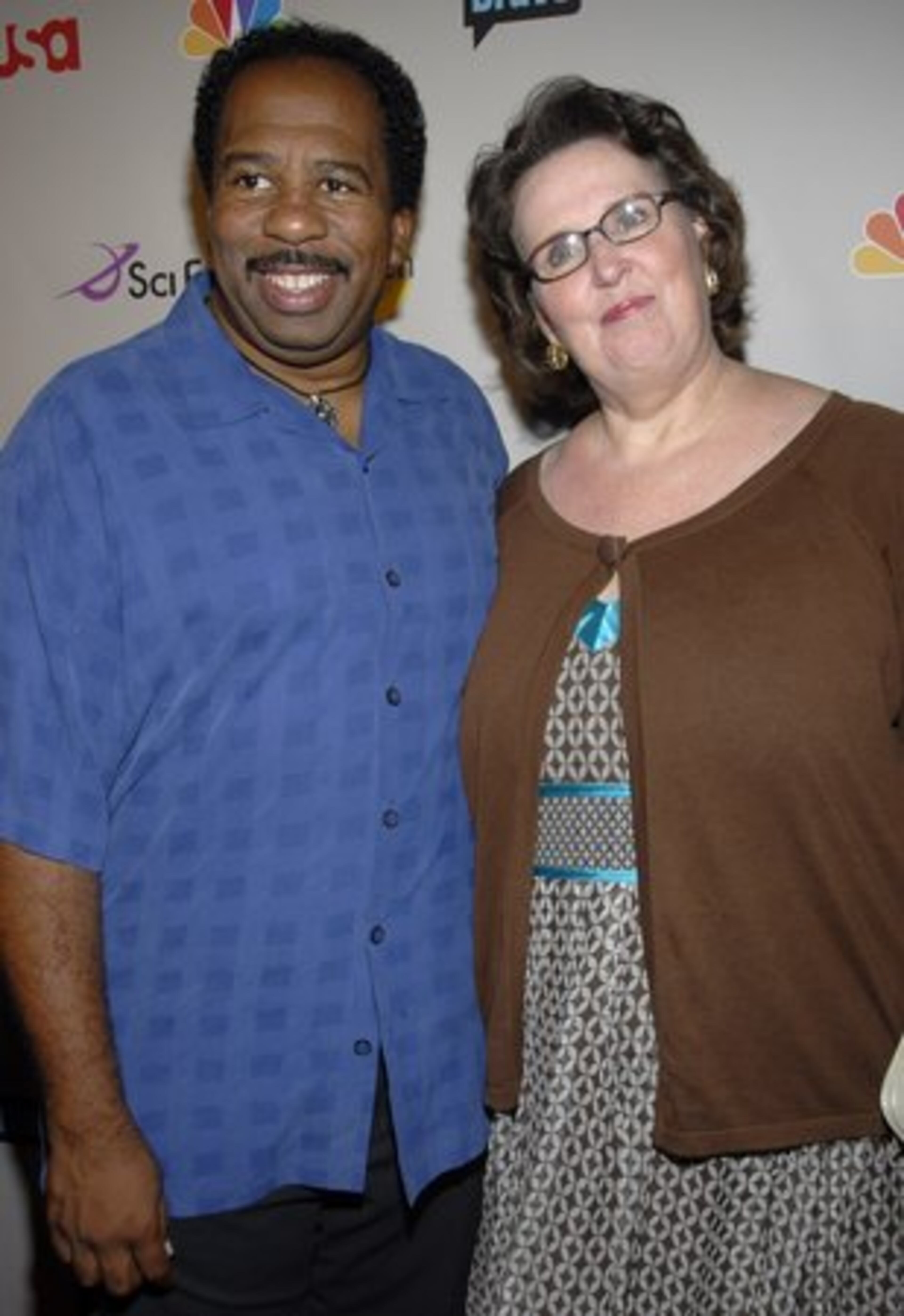 Leslie David Baker and Phyllis Smith