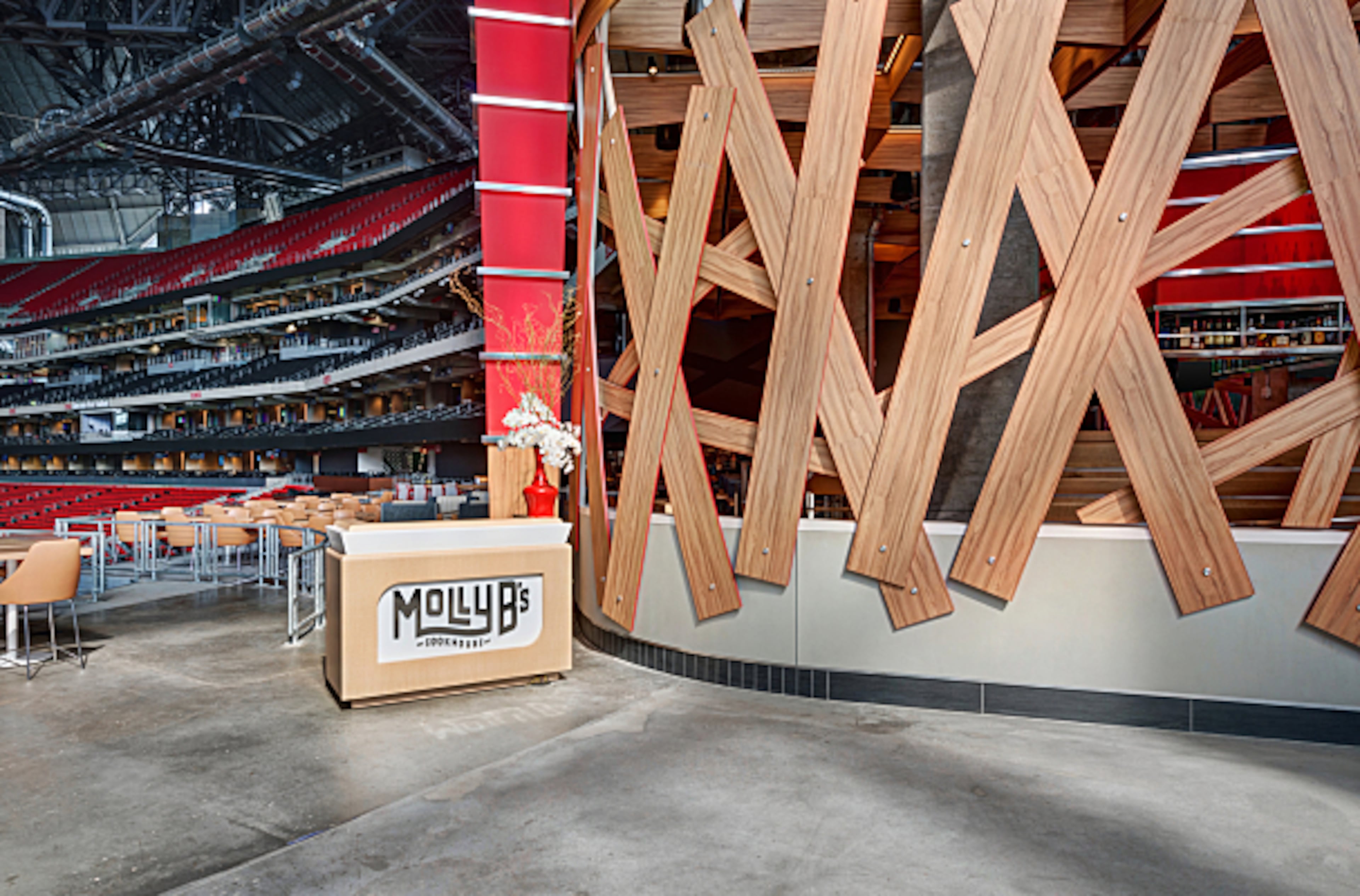 Molly B's with a field view and exceptional food