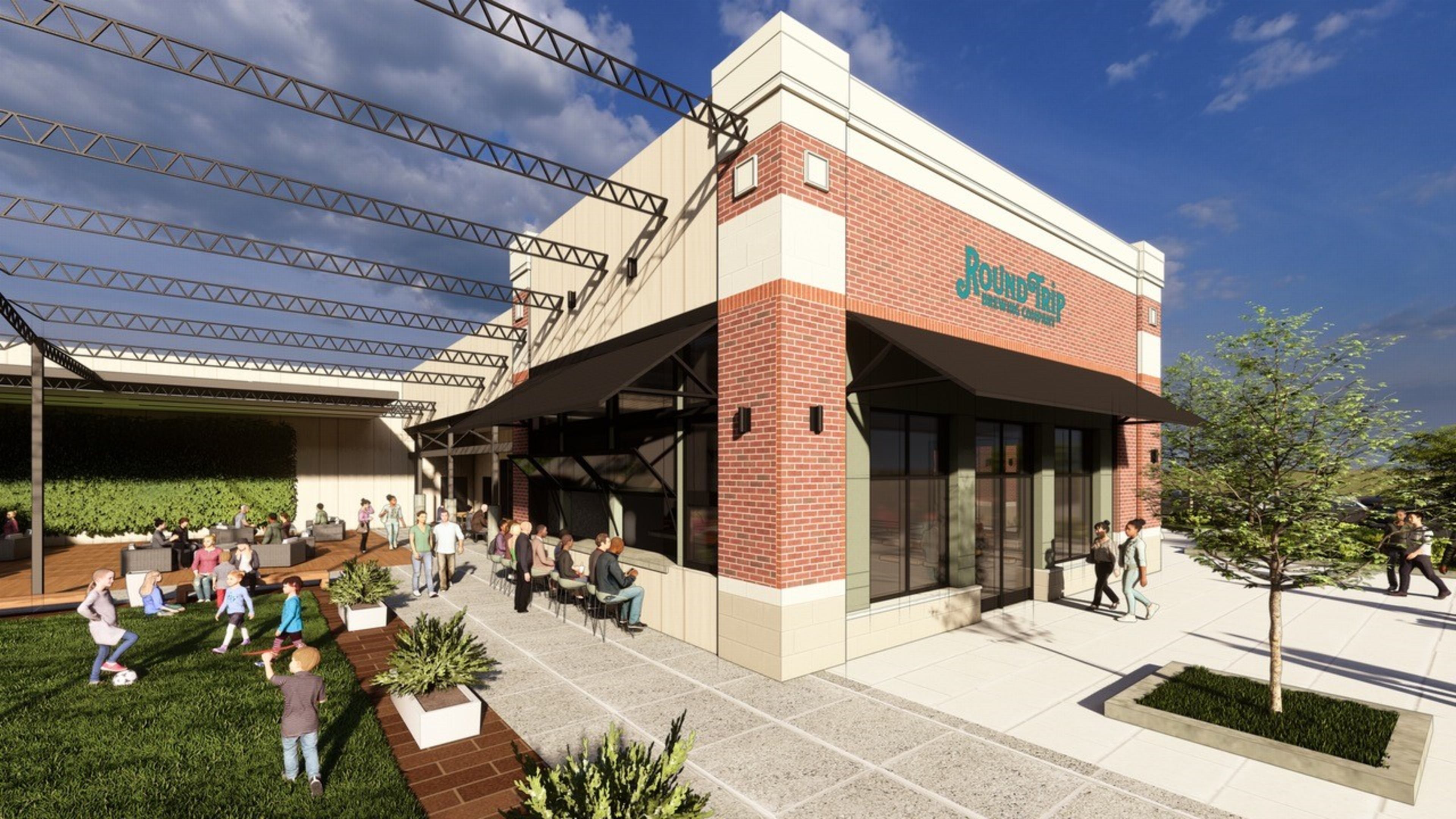 A rendering of the Avenue East Cobb location of Round Trip Brewing Co. / Courtesy of Round Trip Brewing Co.