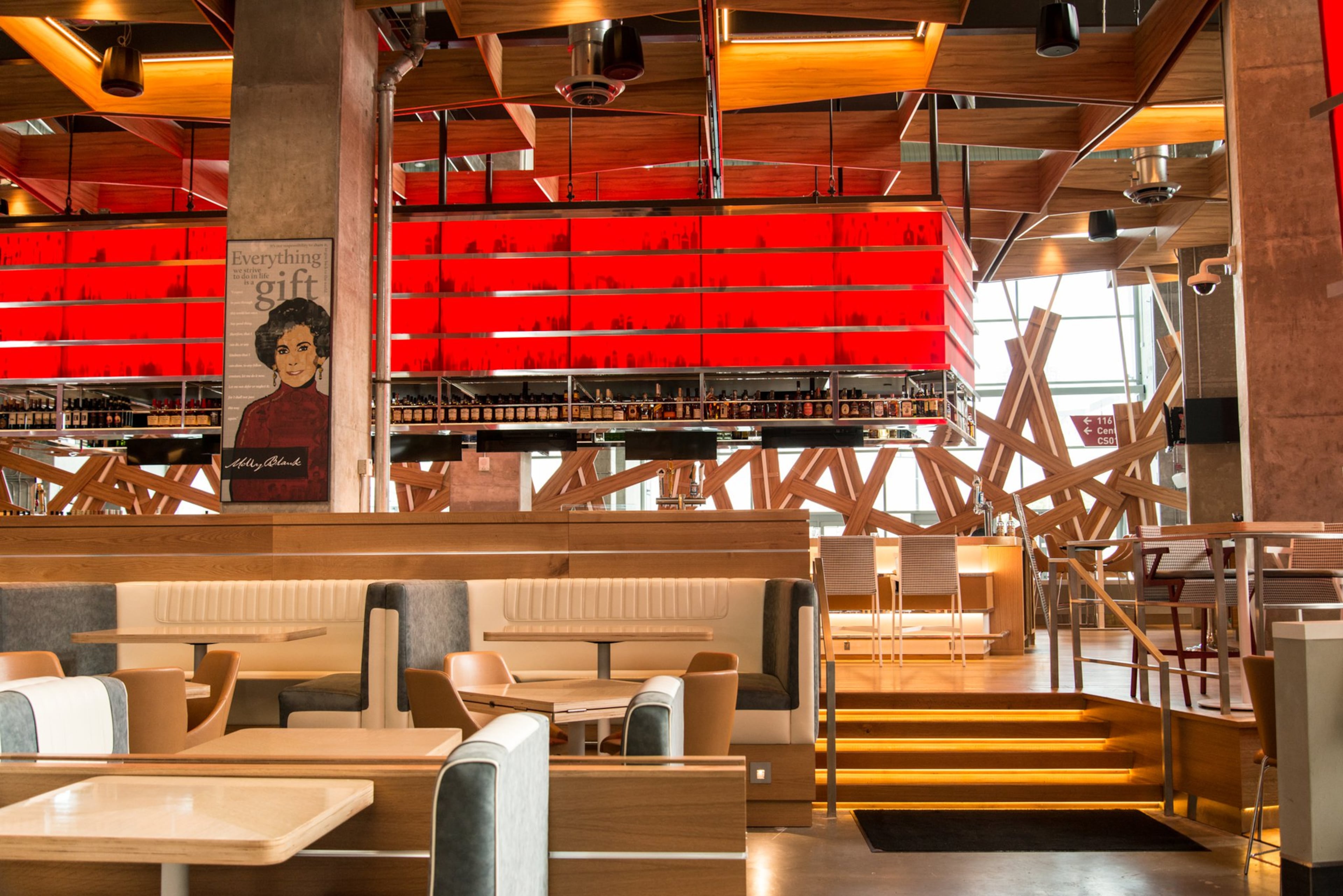 Molly B’s is the only full-service, sit-down restaurant at the new Mercedes-Benz Stadium. CONTRIBUTED BY MIA YAKEL