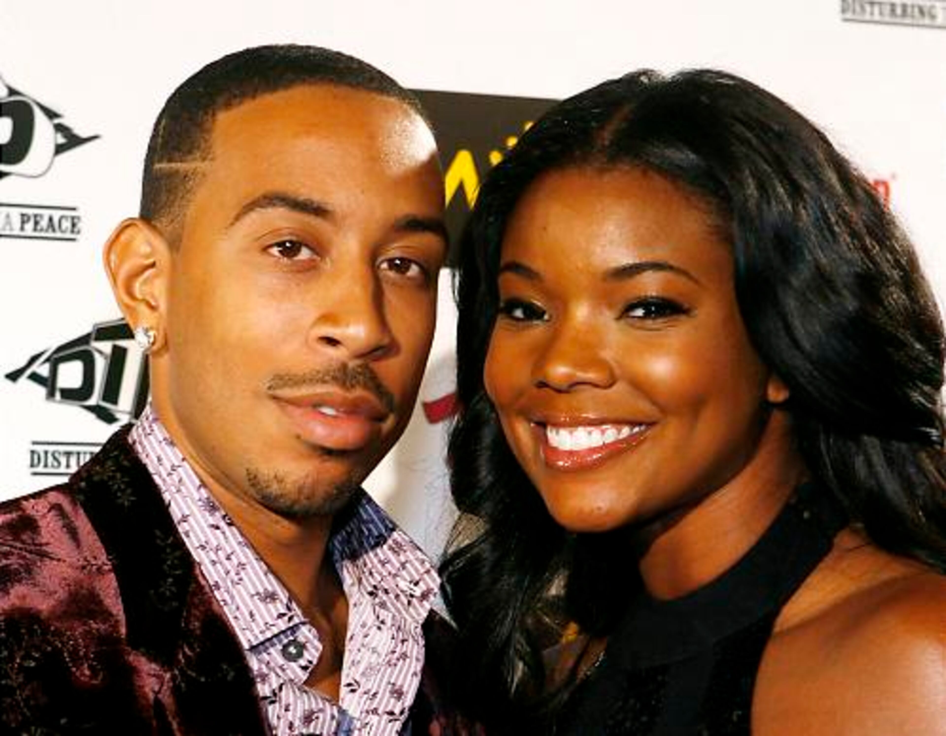 Ludacris and Gabrielle Union arrive at a birthday party for Ludacris at Cafe Martorano in the Rio Hotel & Casino in Las Vegas.