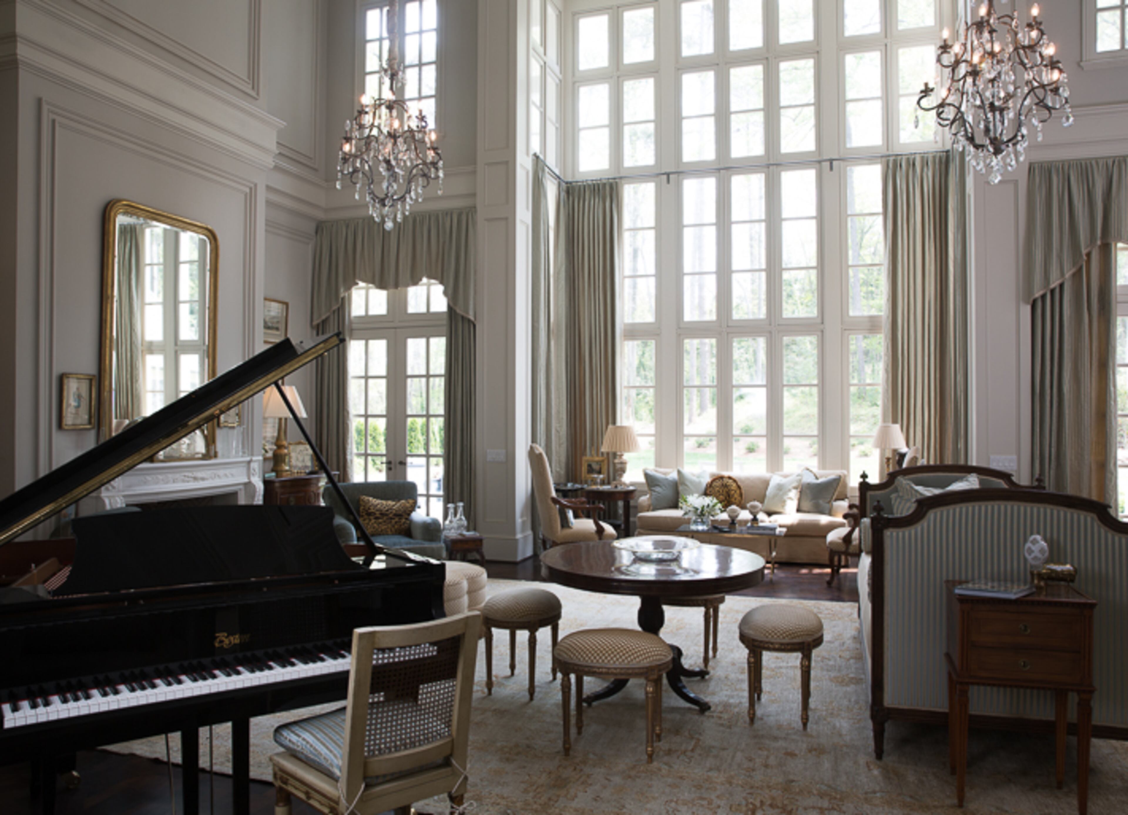 Living room designed by Patricia McLean Interiors, Inc.