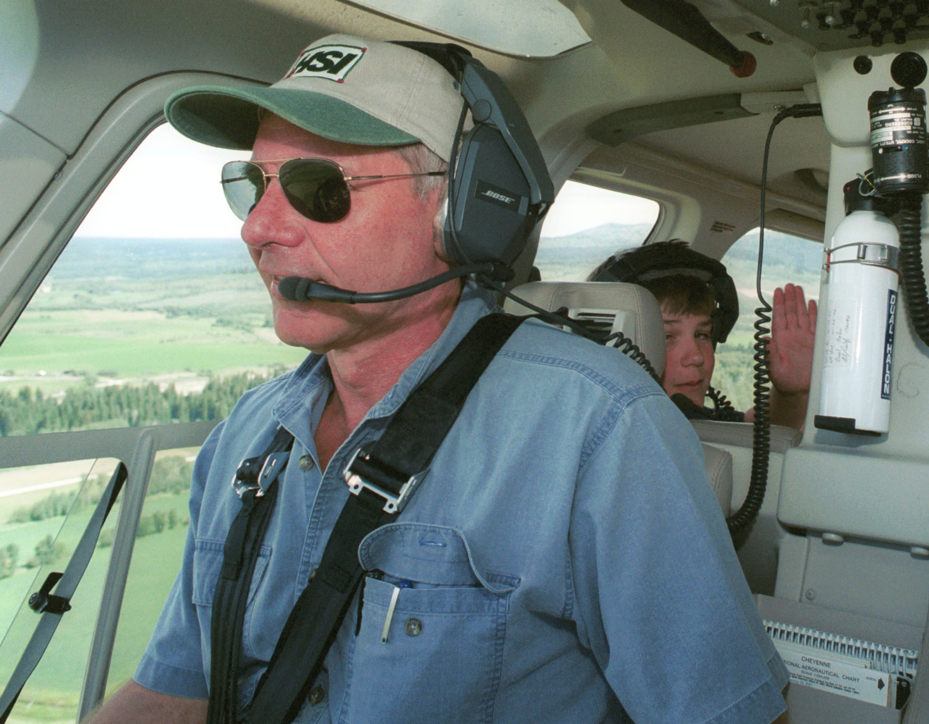 Actor Harrison Ford is an avid pilot, with licenses to fly both airplanes and helicopters, and has served as a rescue helicopter pilot at the request of local fire and police departments. He survived a 1999 helicopter crash and a 2015 WWII single-passenger plane crash. (Photo By Getty Images)