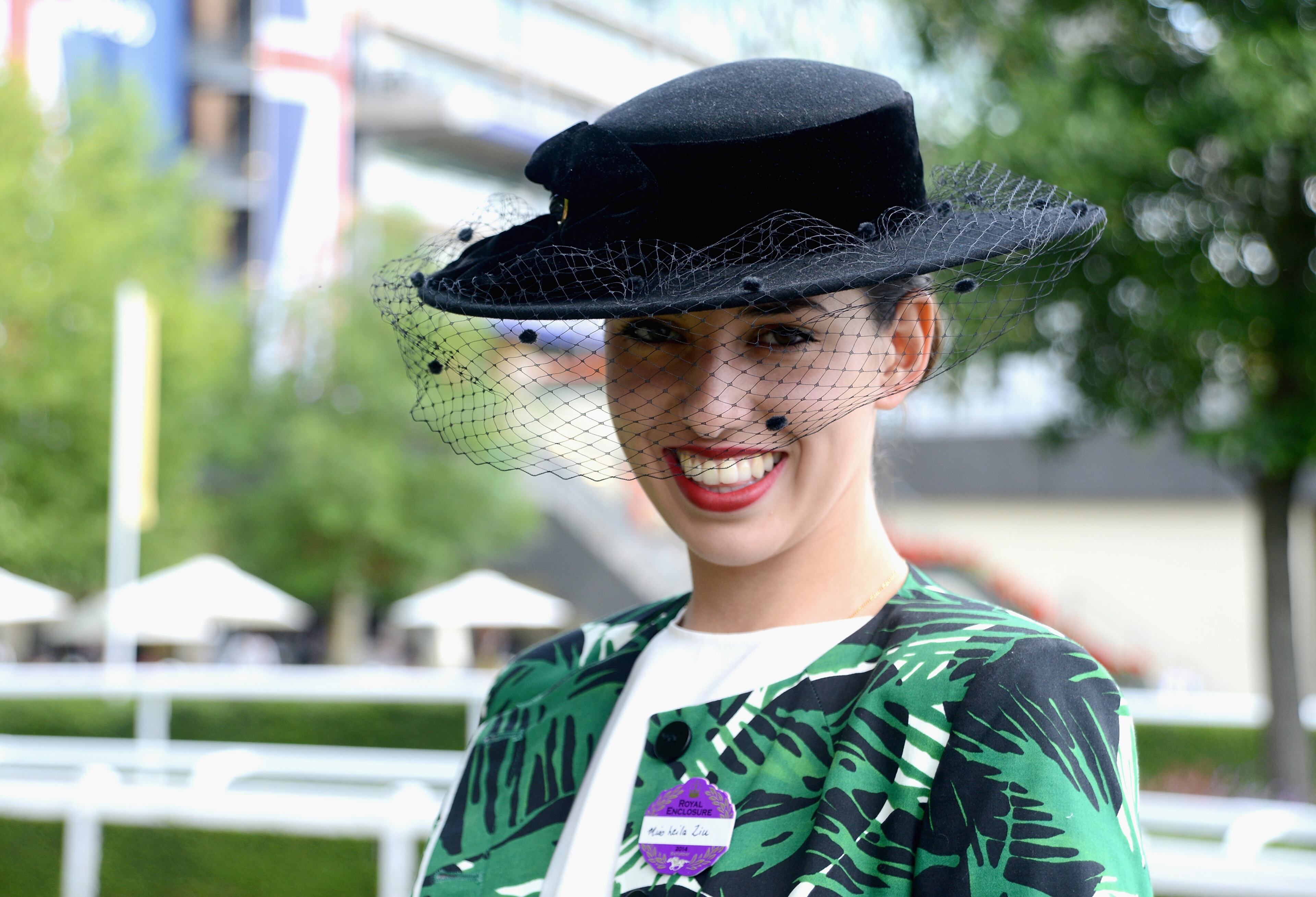 ASCOT, ENGLAND - JUNE 21: A racegoer attends day five of Royal Ascot at Ascot Racecourse on June 21, 2014 in Ascot, England. (Photo by Kirstin Sinclair/Getty Images for Ascot Racecourse)