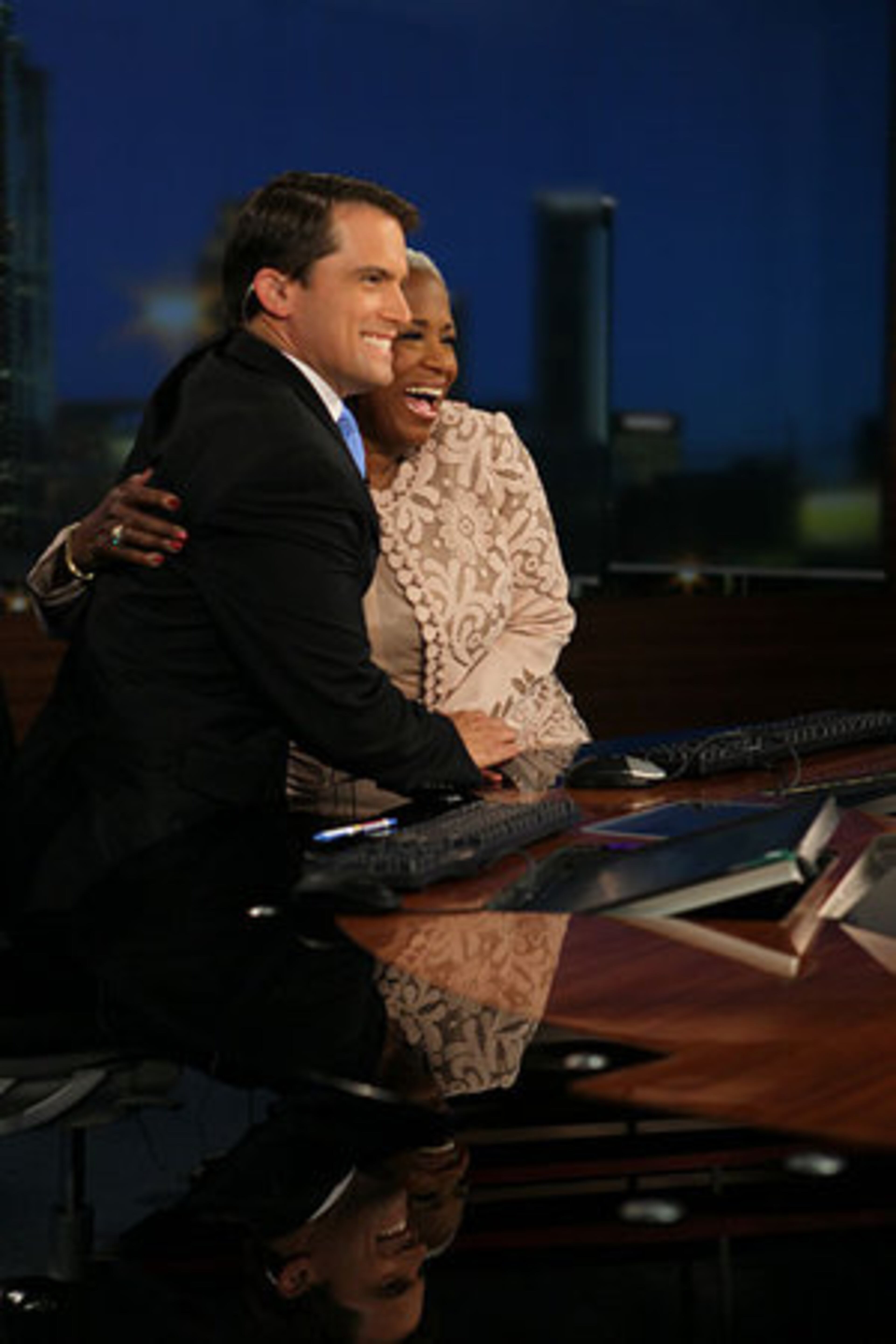 Pearson and John Bachman co-anchor one last 4 p.m. newscast!