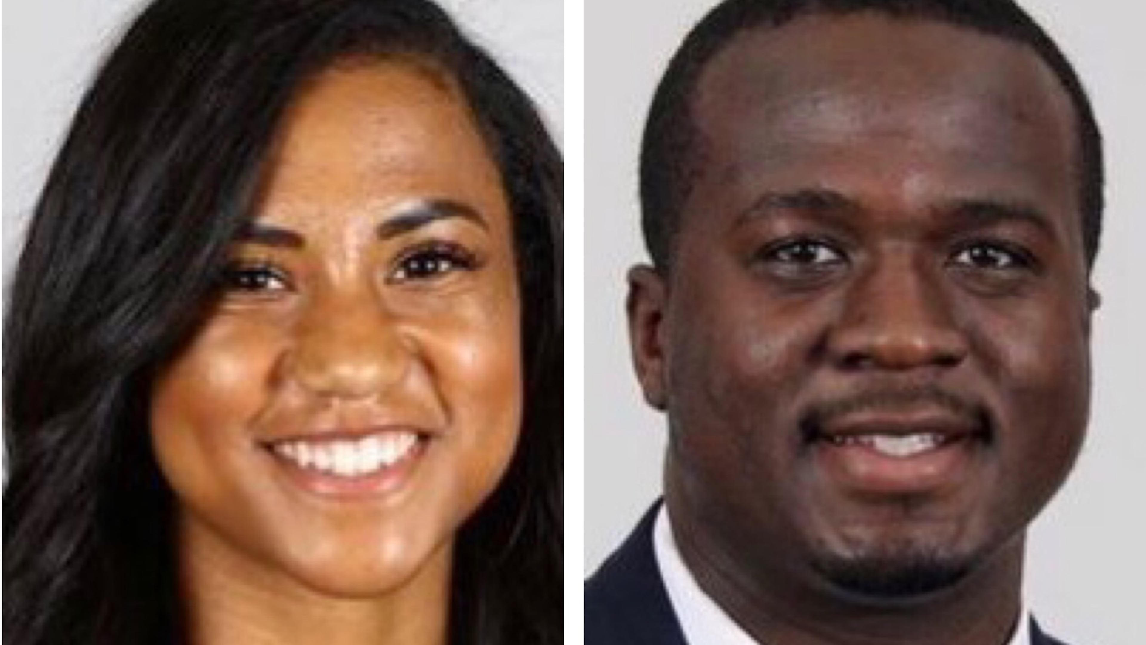 Georgia football recruiting staffers Dacia King (L) and Lukman Abdulai resigned in the wake of their involvement in Level III violations committed under their watch.