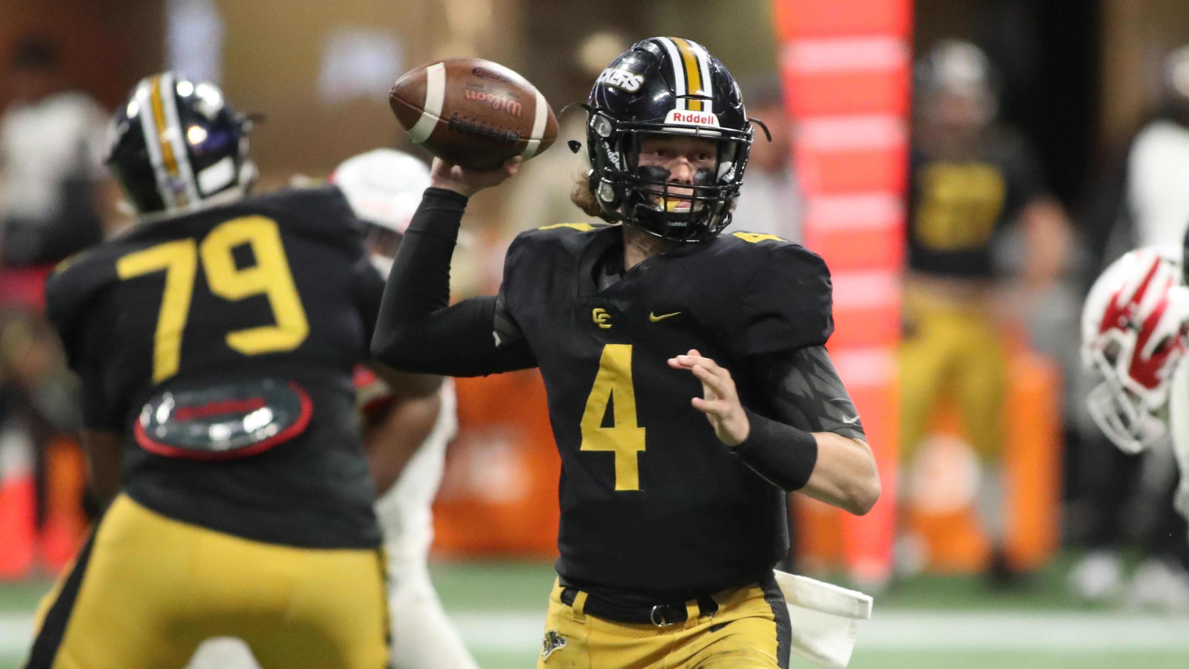 Colquitt County quarterback Jaycee Harden was named the offensive player of the year in Region 1-AAAAAAA for 2019. (JASON GETZ/SPECIAL TO THE AJC)