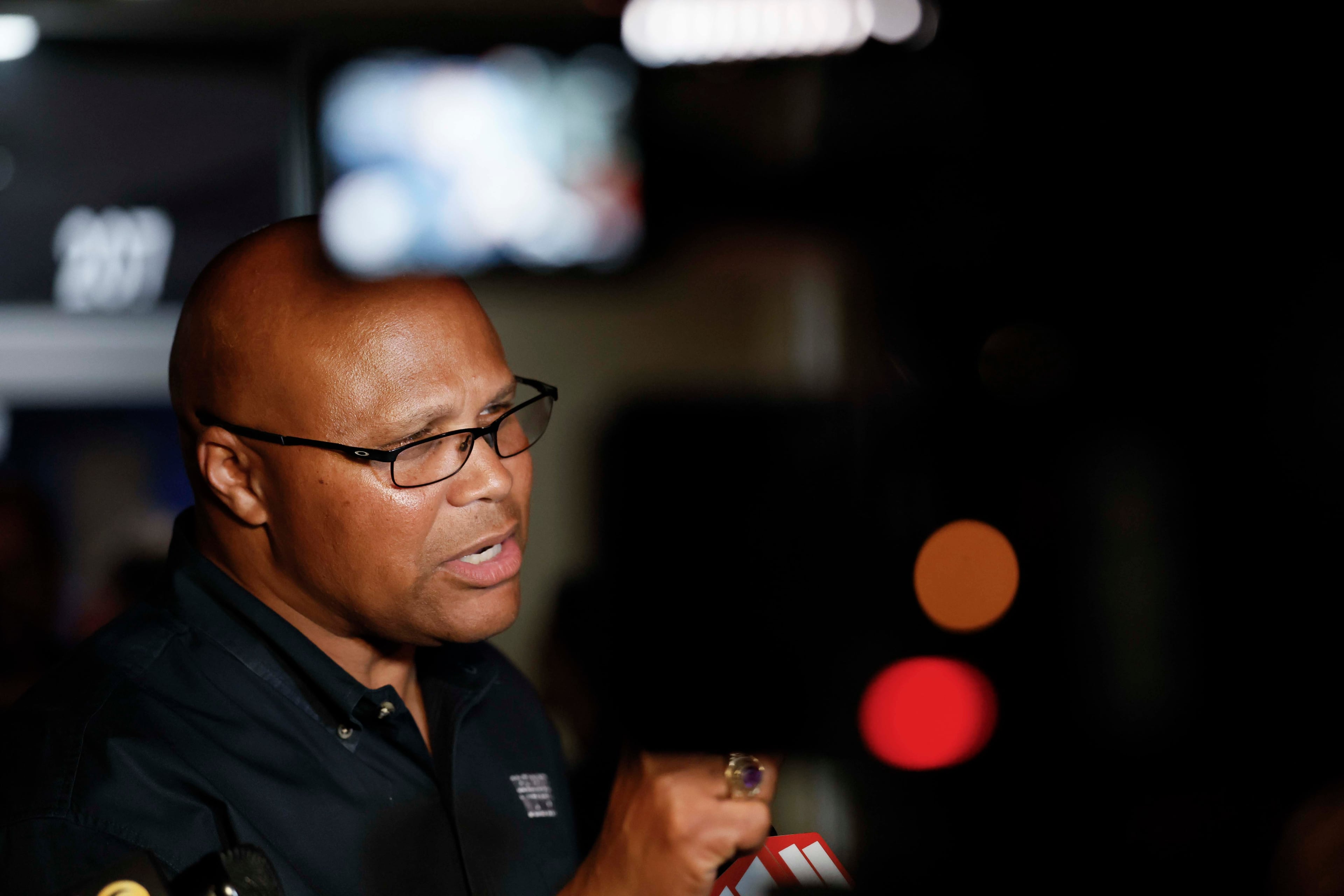 Democrat running for U.S. Congress Shawn Harris addresses the media after winning the special election on Tuesday, March 10, 2026. Harris will face GOP candidate Clay Fuller in a runoff for the seat to replace U.S. Rep. Marjorie Taylor Greene in U.S. House District 14 in northwest Georgia. (Miguel Martinez/AJC)
