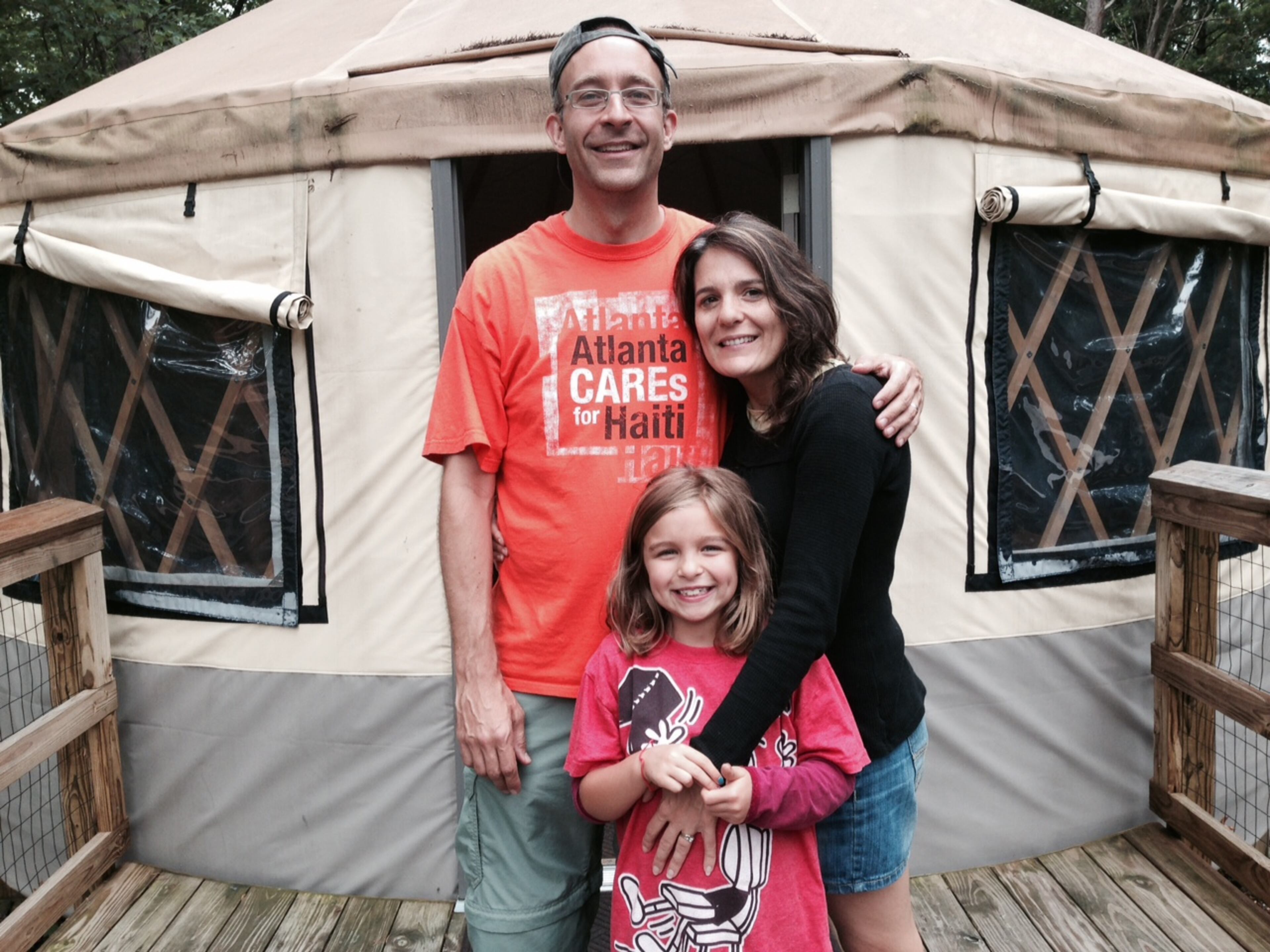 AJC reporter Helena Oliviero recently stayed at a yurt at Cloudland Canyon State Park with her family, including husband Brian Feagans and daughter Isabel, and some friends. Click through for a taste of yurt camping in Georgia.