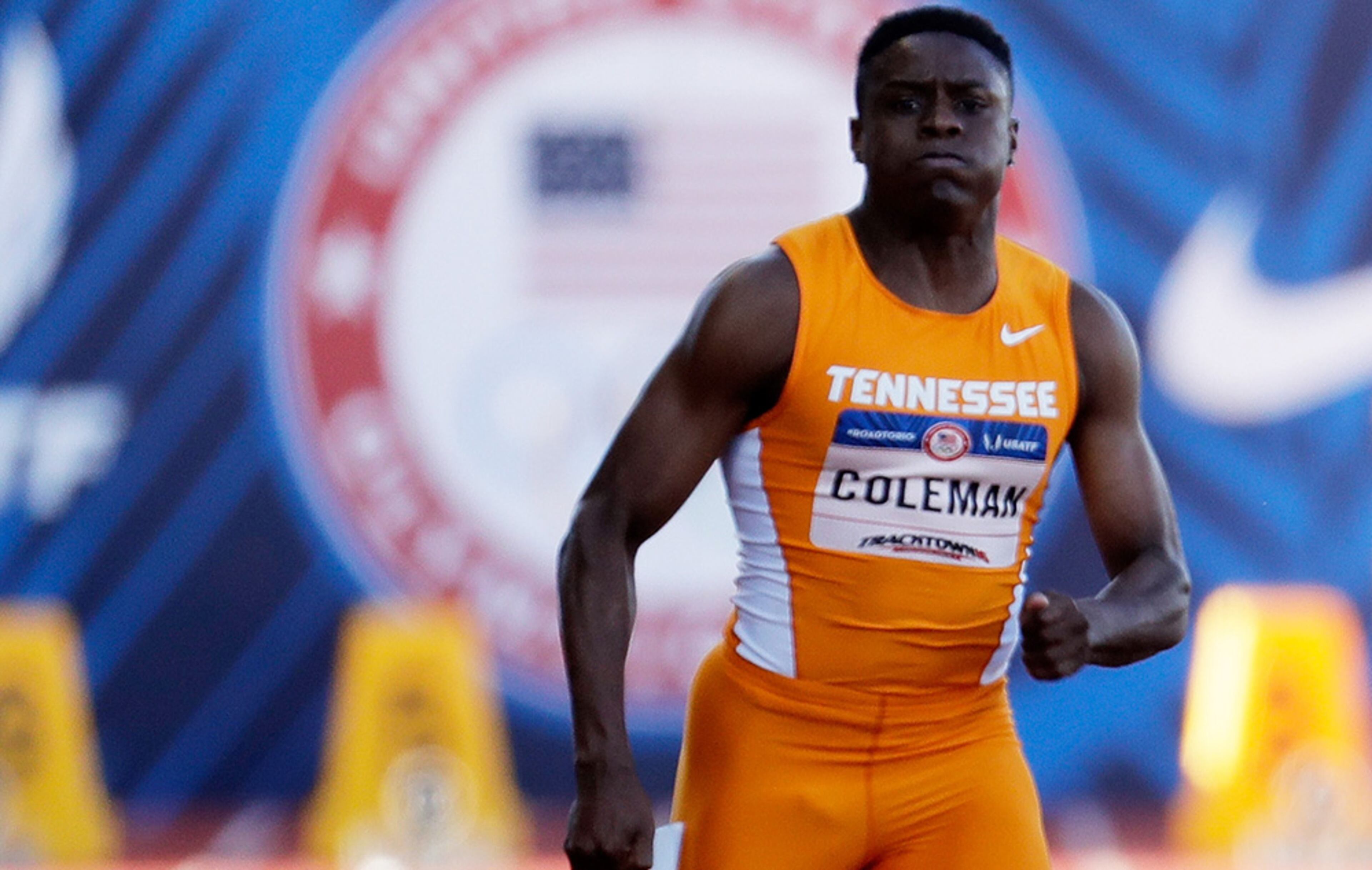 Christian Coleman -- of Atlanta -- is a sophomore on Tennessee's track & field team. His qualifying time of 10.16 seconds in the 100 meters ranked him fourth in the nation. He will compete in the men's 4x100-meter relay, which starts Thursday, Aug. 18.