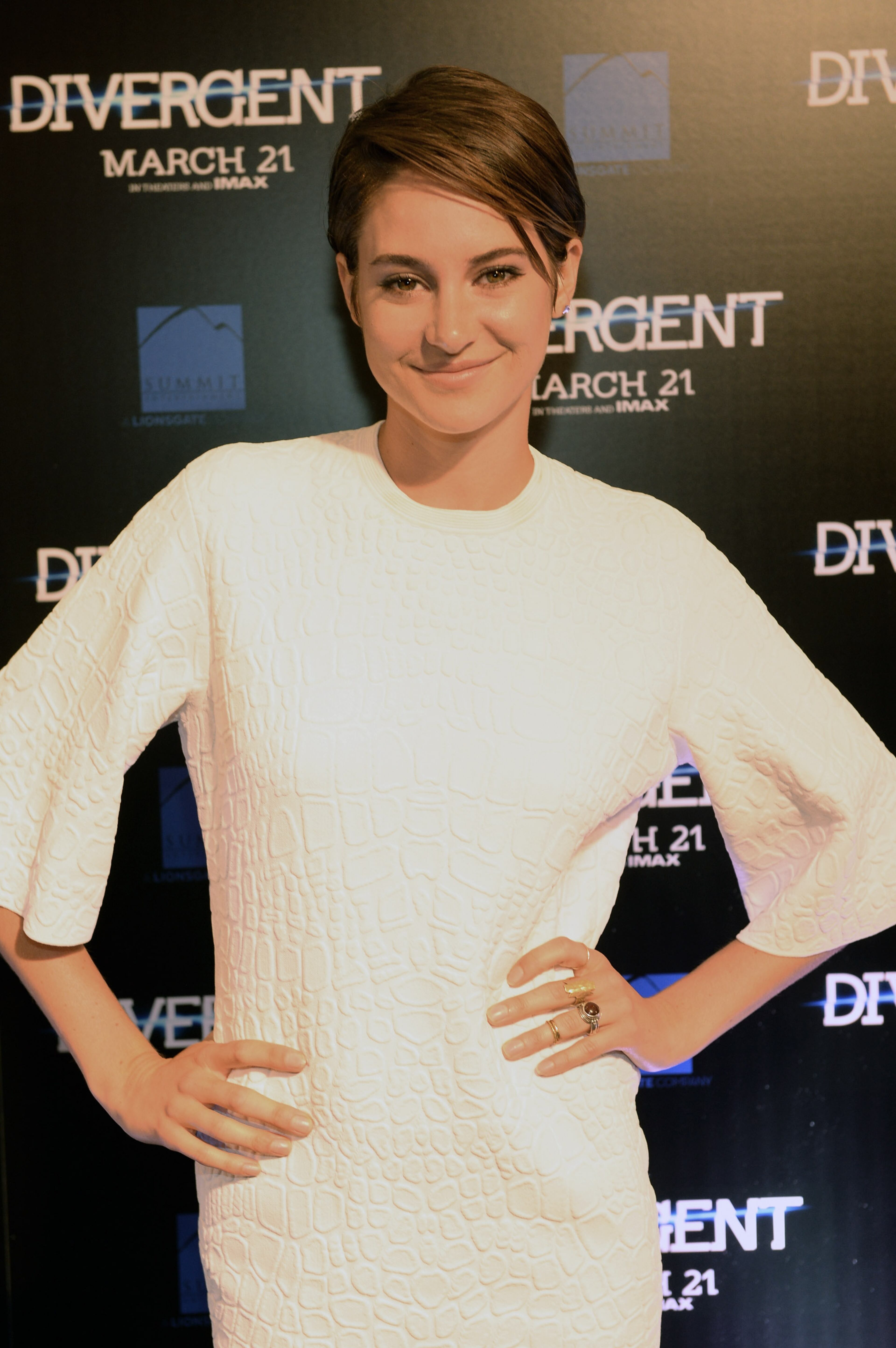 Actress Shailene Woodley makes an appearance at a screening of "Divergent" March 3, 2014 at Regal Atlantic Station in Atlanta.