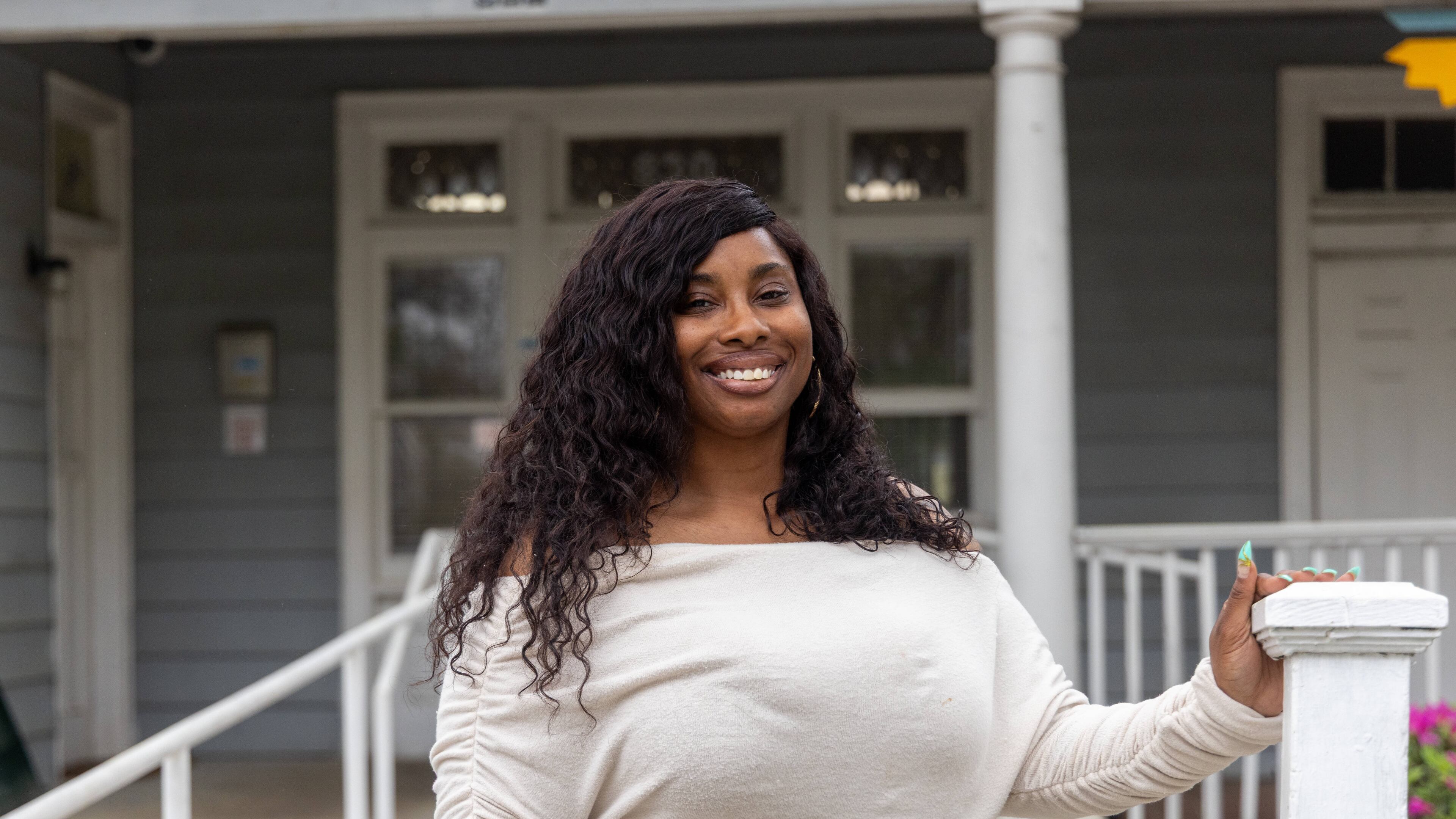 Sharif Robinson left a domestic violence situation four years ago and came to Atlanta to seek refuge at various shelters. Finally, at the Nicholas House she was able to connect with a case manager and find stability. She now works full time as an airport shuttle driver and the family lives in an apartment. She's also saving for financial independence. ({Phil Skinner for the AJC)