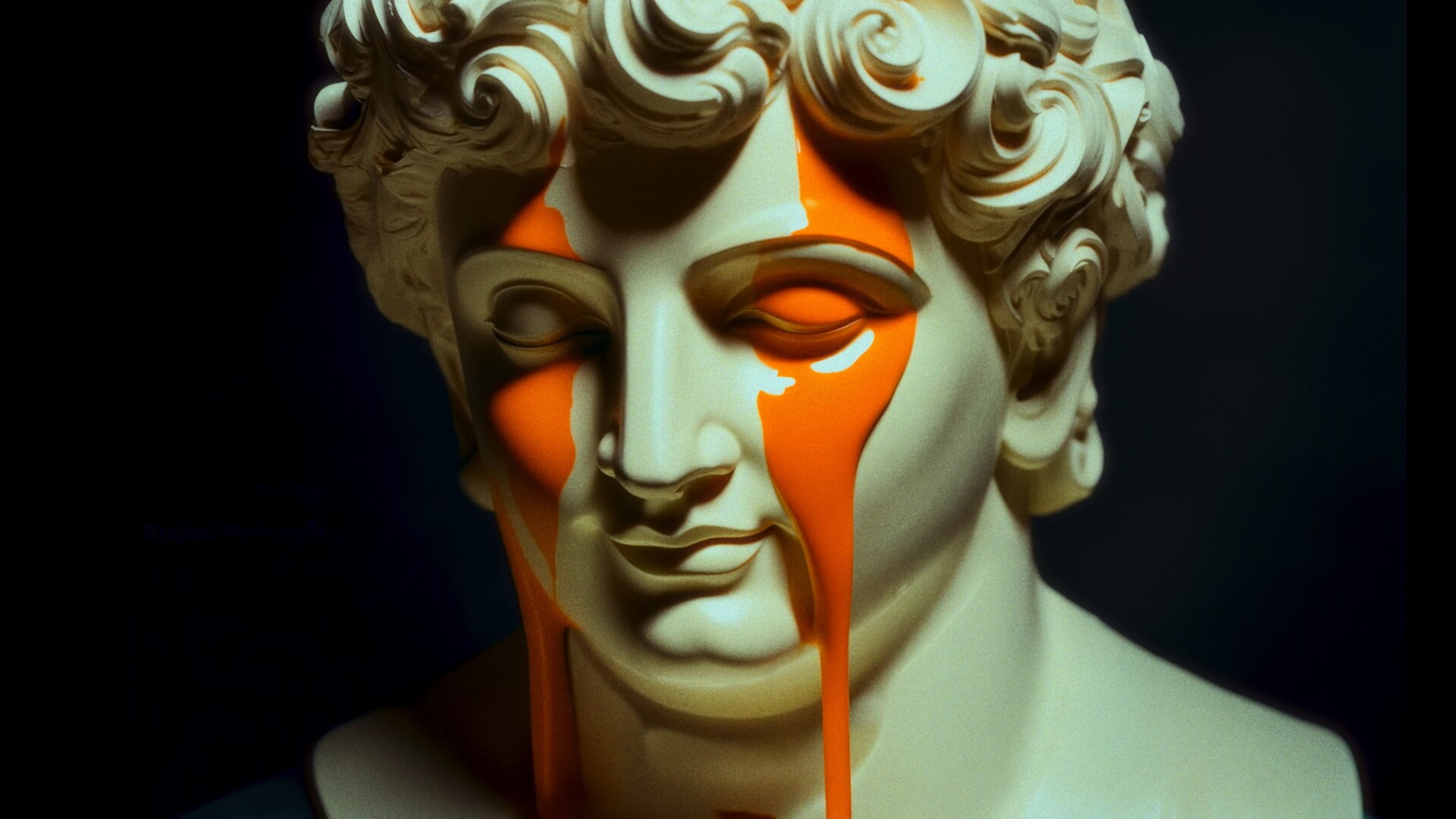 Filmmaker Rod Cauhi created a concept film titled “Paint Like an Artist” entirely using AI. An avalanche of paint transforms a museum, covering classic works with vibrant colors. The film is a finalist in the ad category at the inaugural Atlanta International AI Film Festival on Saturday, March 22, 2025. (Courtesy of the Atlanta International AI Film Festival)