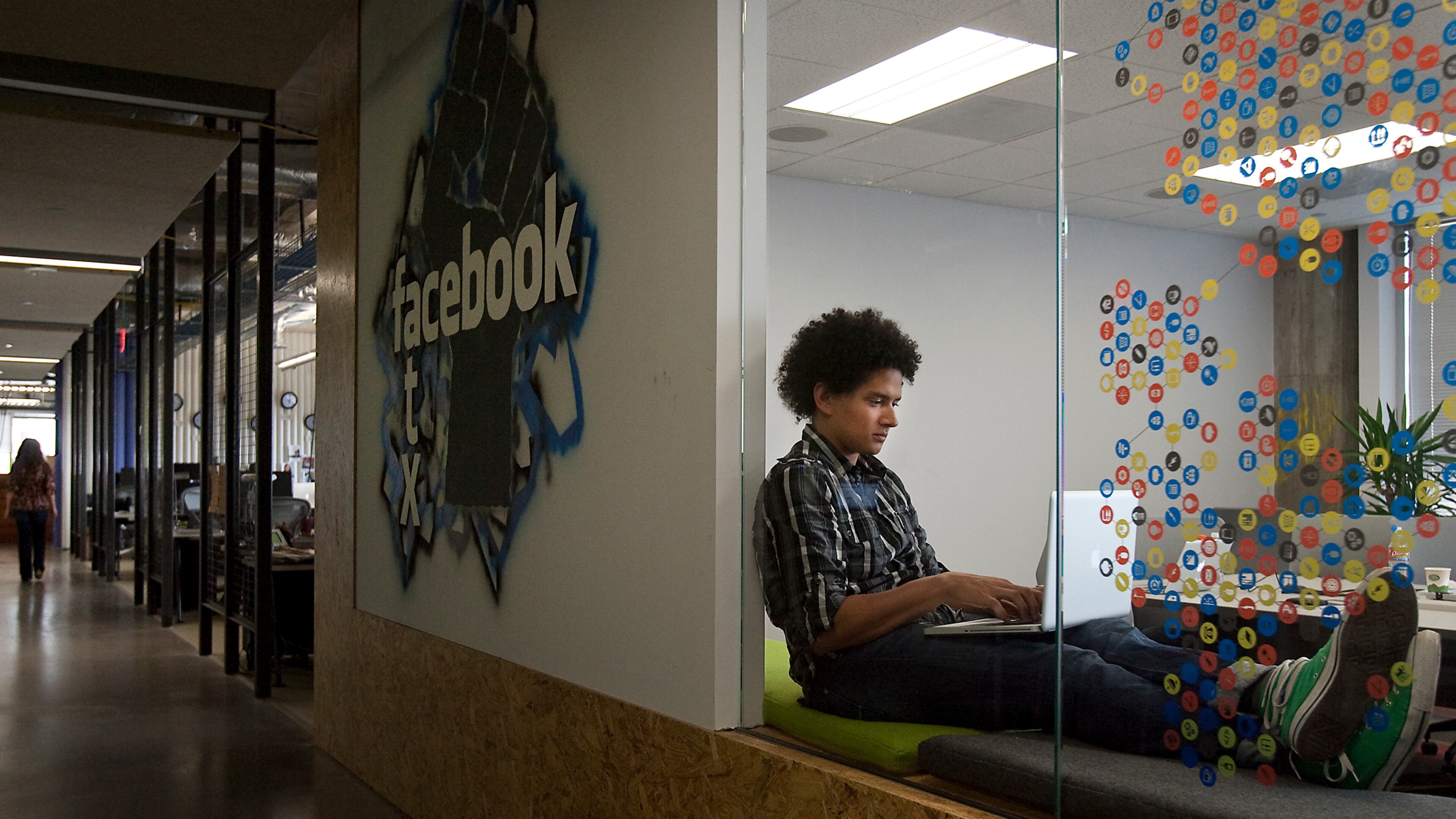 04.19.11 Laura Skelding AMERICAN-STATESMAN Charlton Gholson, OSO account manager, is photographed in Facebook's Austin offices on Tuesday, April 19th, 2011. For a business feature on Facebook, which has been in Austin for a year now. tia_2012