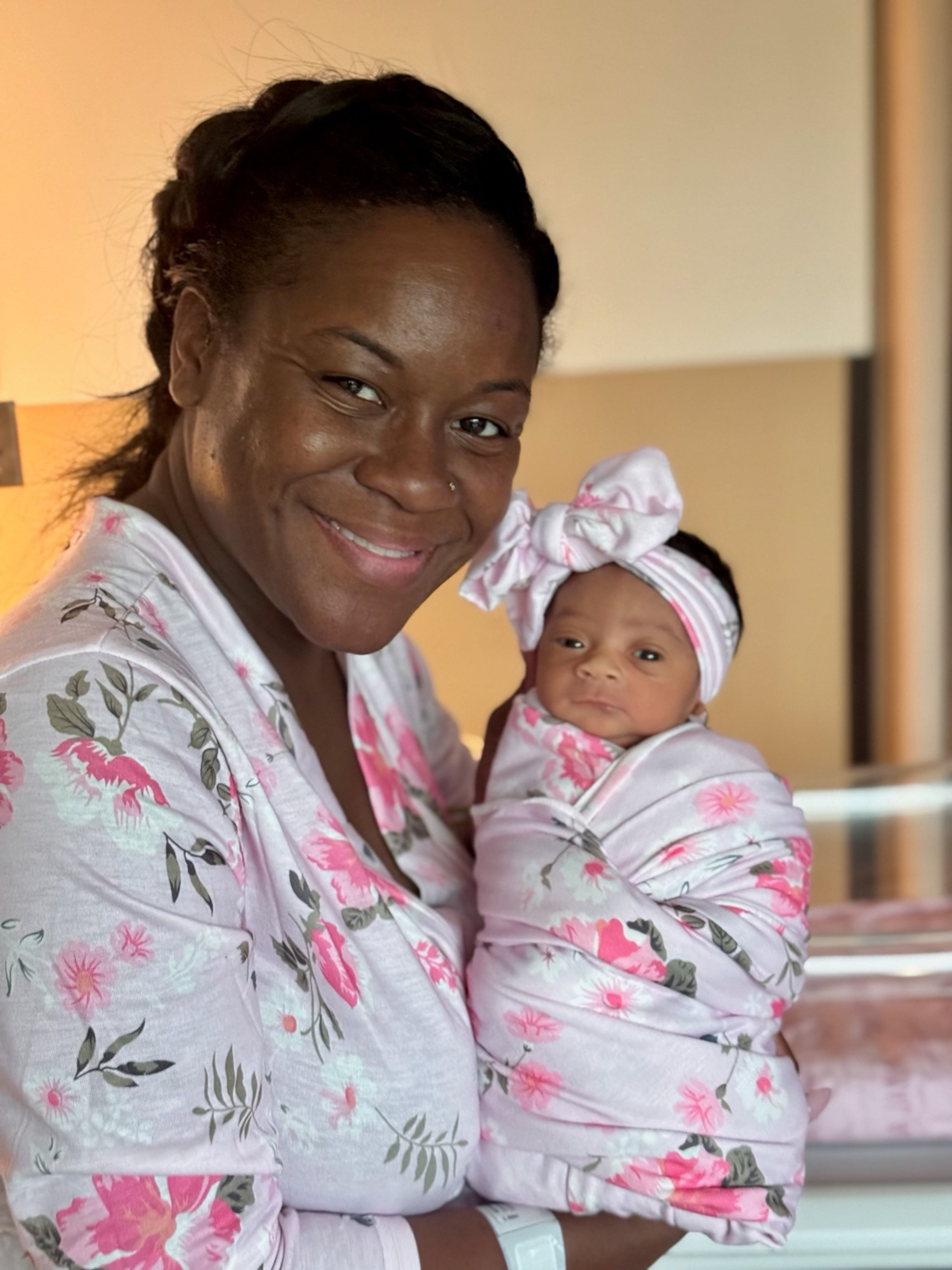 After undergoing multiple rounds of IVF treatment, Tamica Brown welcomed her daughter in July 2026 at age 41. (Photo Courtesy of Tamica Brown)