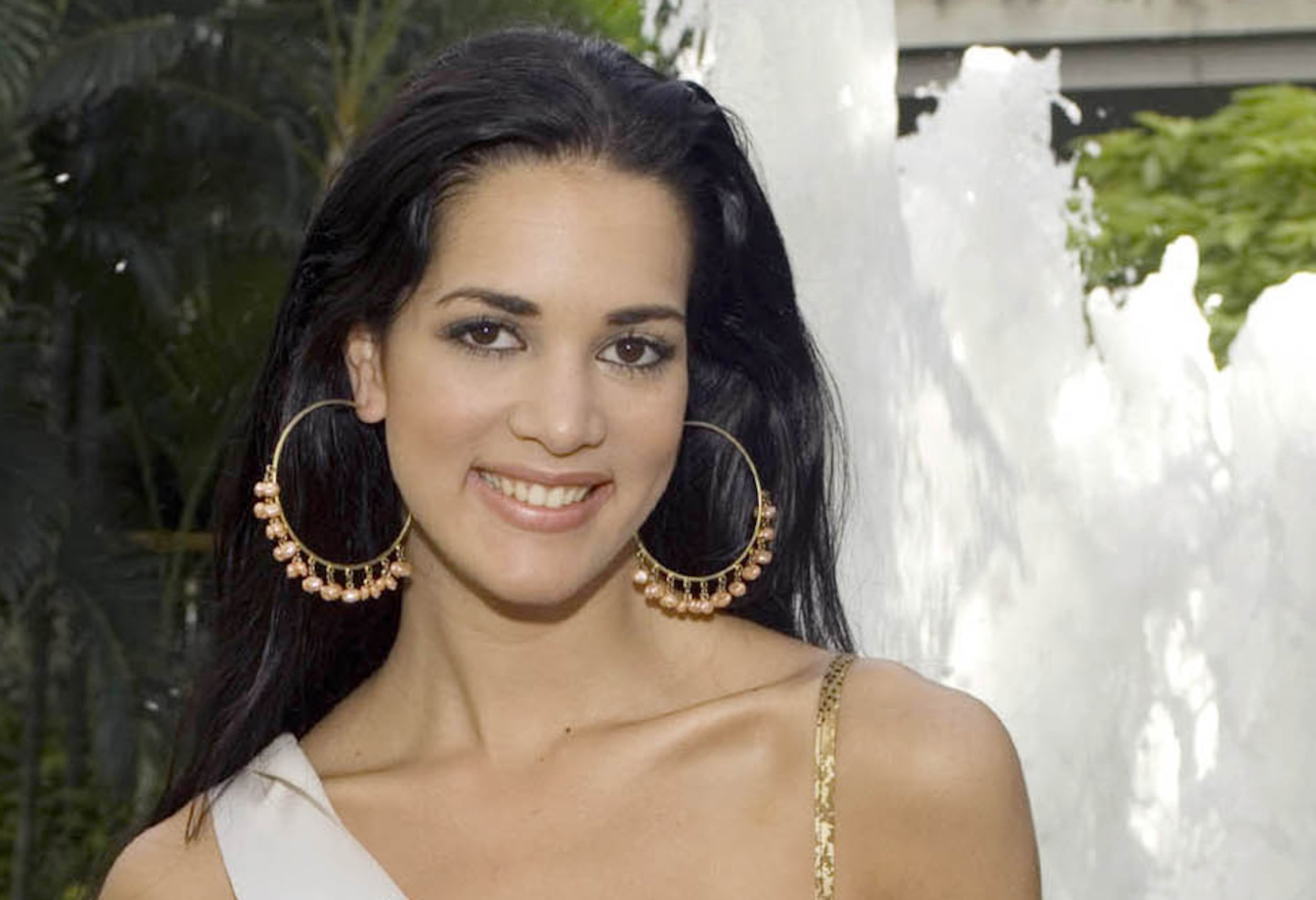 This May 23, 2005, file photo released by Miss Universe shows Monica Spear, Miss Venezuela 2005, posing for a portrait ahead of the Miss Universe competition in Bangkok, Thailand. Venezuelan authorities say the soap-opera actress and former Miss Venezuela and her husband were shot and killed resisting a robbery after their car broke down.