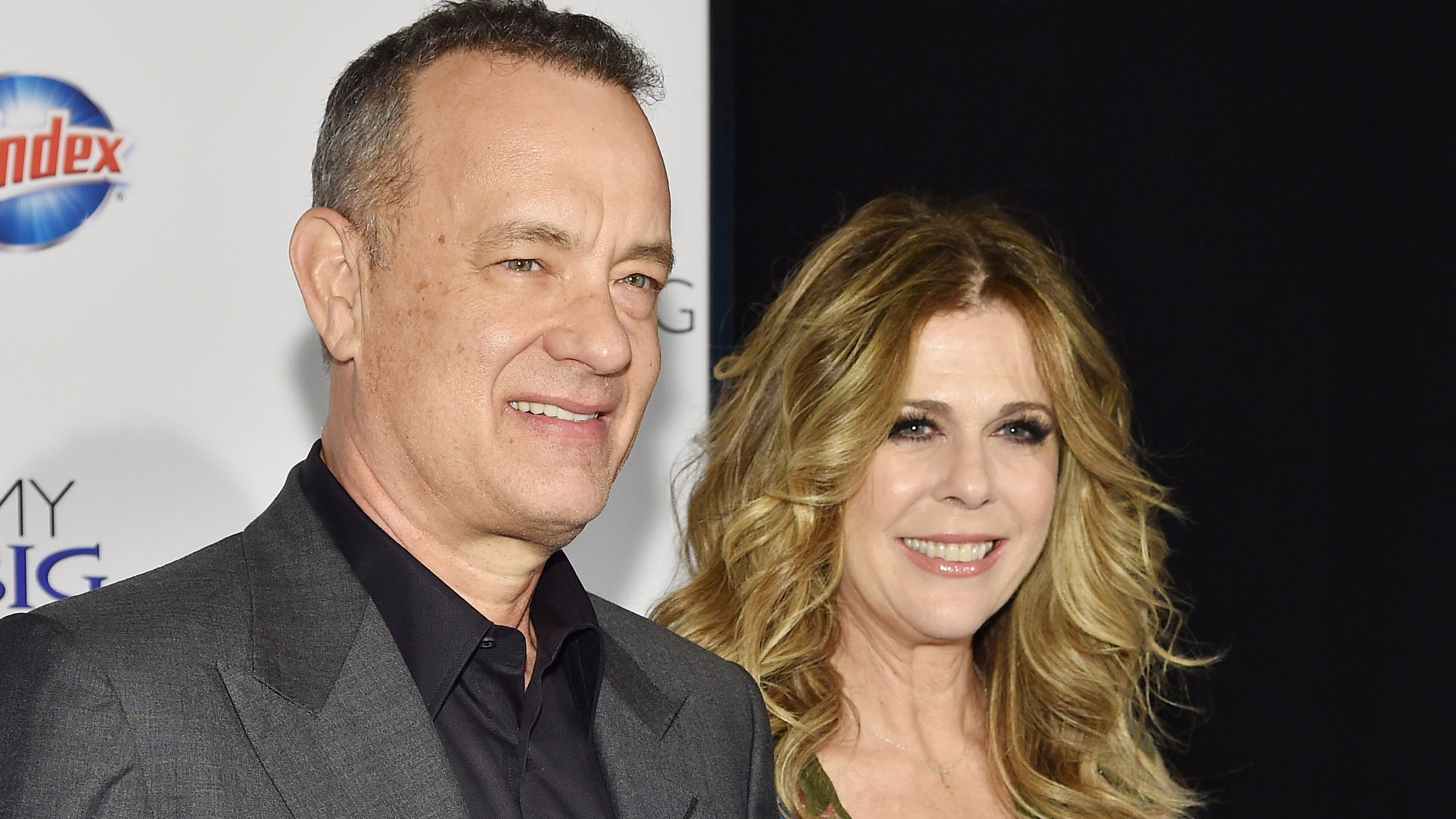 Tom Hanks (L) and Rita Wilson (Photo by Mike Coppola/Getty Images for SC Johnson)