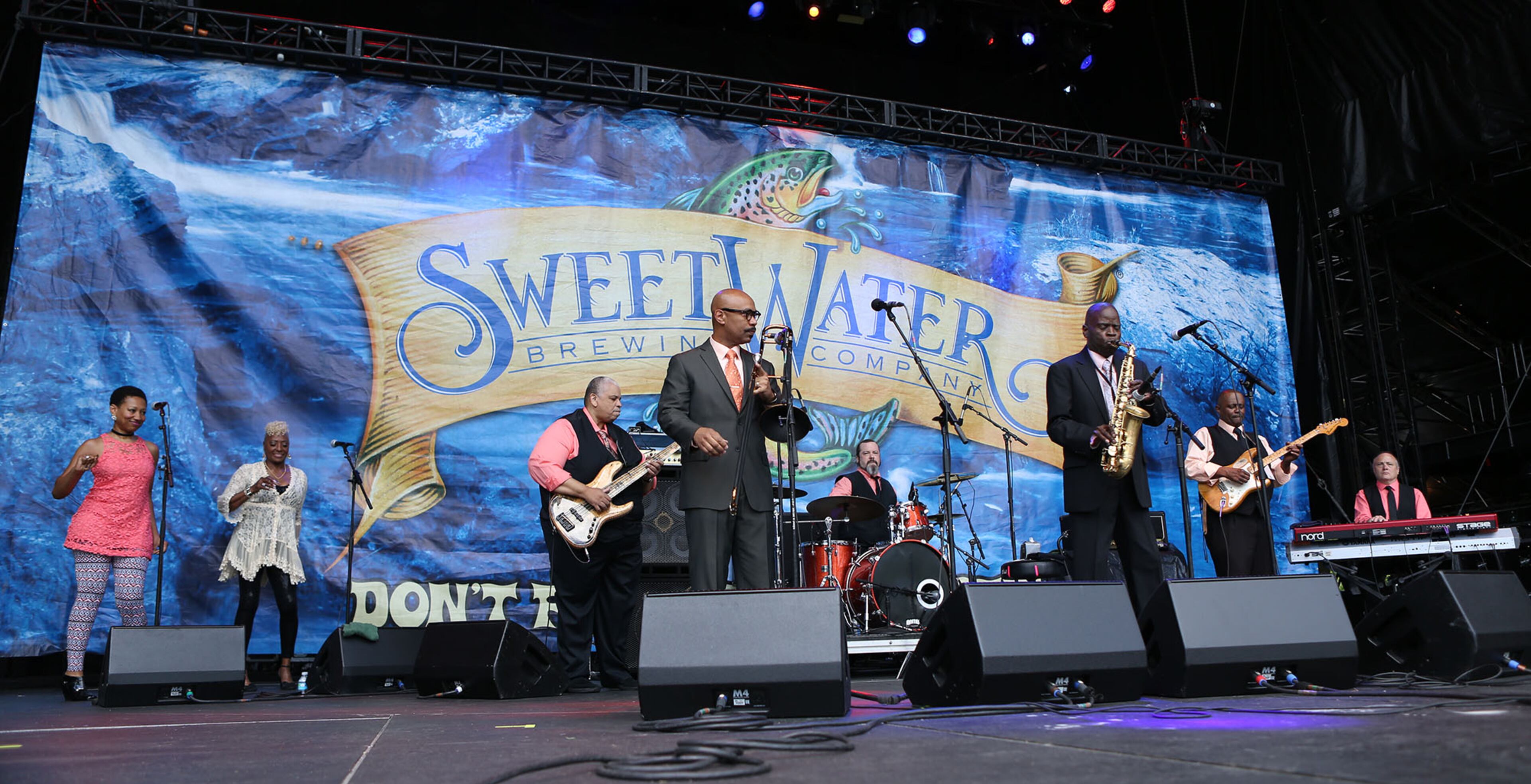 The legendary Maceo Parker, funk and soul jazz saxophonist, best known for his work with James Brown in the 1960s, as well as Parliament-Funkadelic in the 1970s, performing at SweetWater 420 Fest on Saturday, April 23, 2016 in Atlanta, Ga. (Akili-Casundria Ramsess/Special to the AJC)