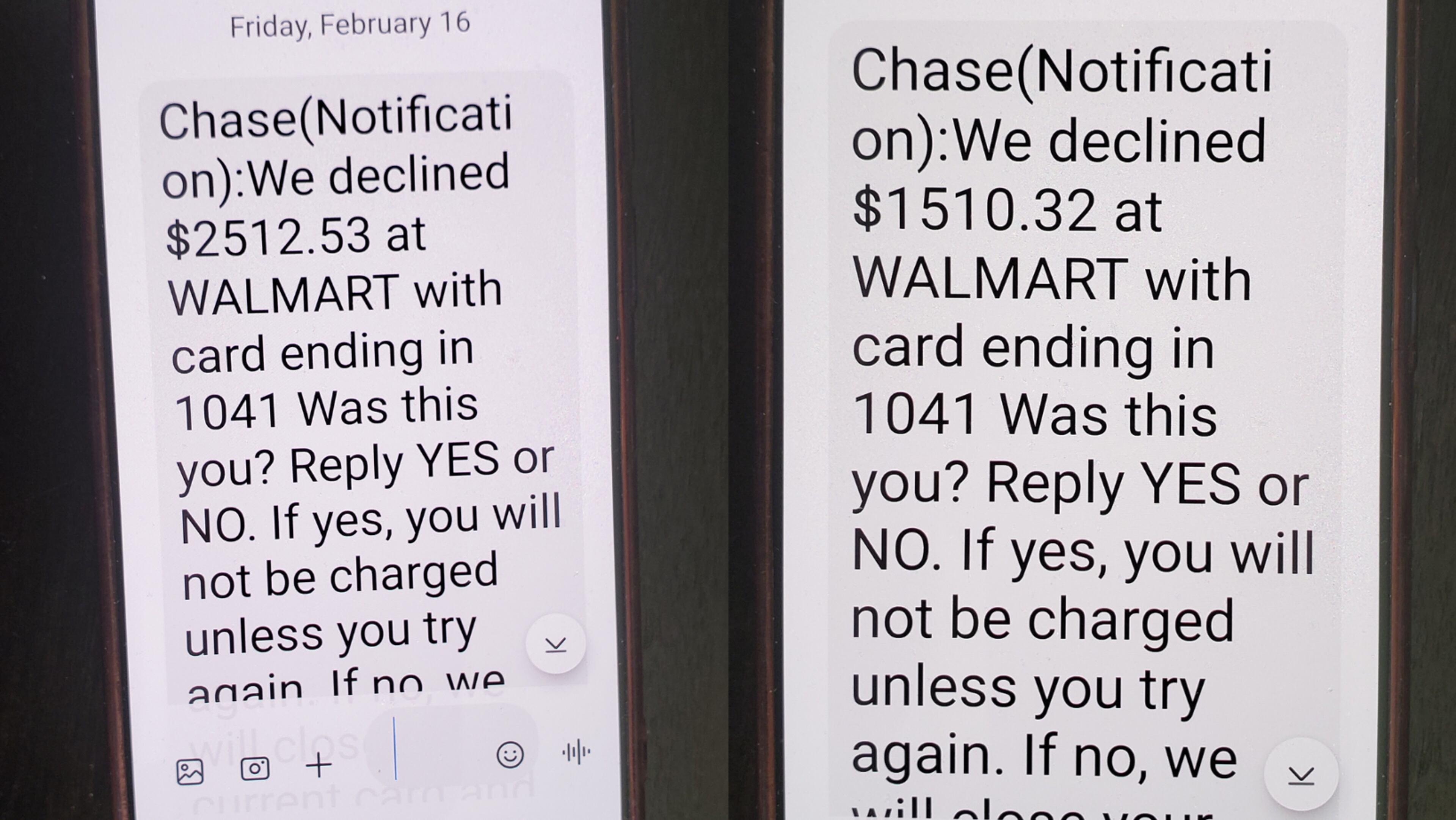 Gloria Moss said she received text messages from a spoofed number that appeared to be from her bank. She called the number and found herself the victim of a scam. (Courtesy)