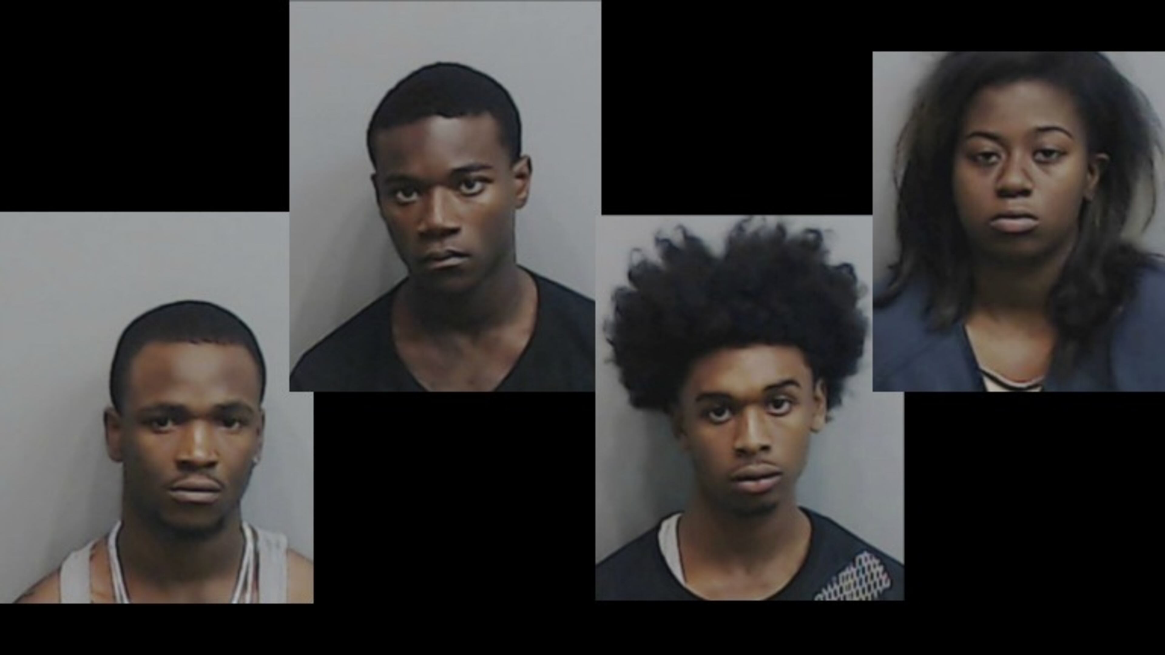 Dereck Romelle Adams (from left), Demontaa Crosby, Michael Ulysses Morgan, Alsaqwan Driuma Parker (Credit: Fulton County Sheriff's Office)
