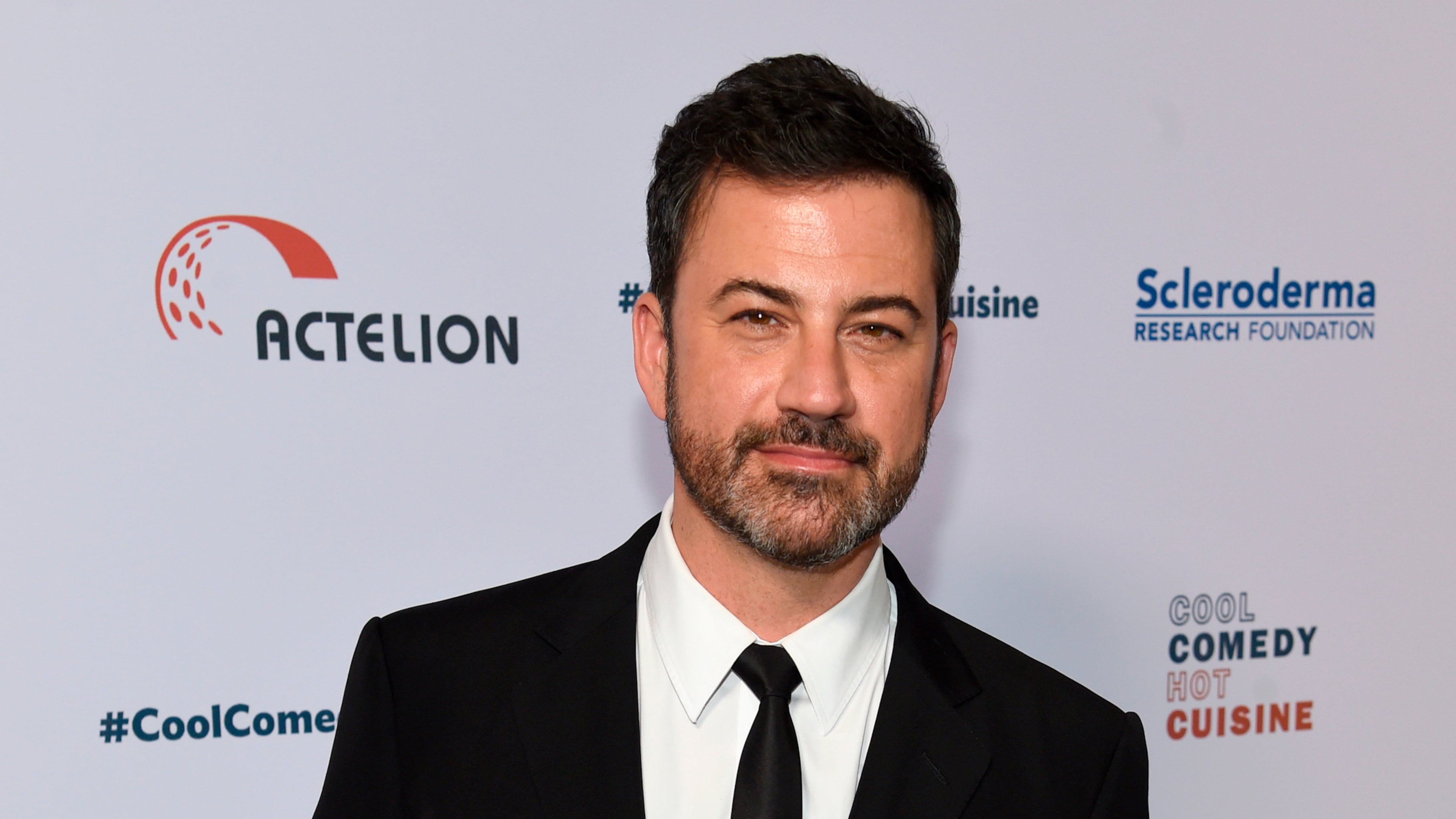 FILE - In this June 16, 2017, file photo, Jimmy Kimmel attends the 30th annual Scleroderma Foundation Benefit at the Beverly Wilshire hotel in Beverly Hills, Calif. (Photo by Chris Pizzello/Invision/AP, File)