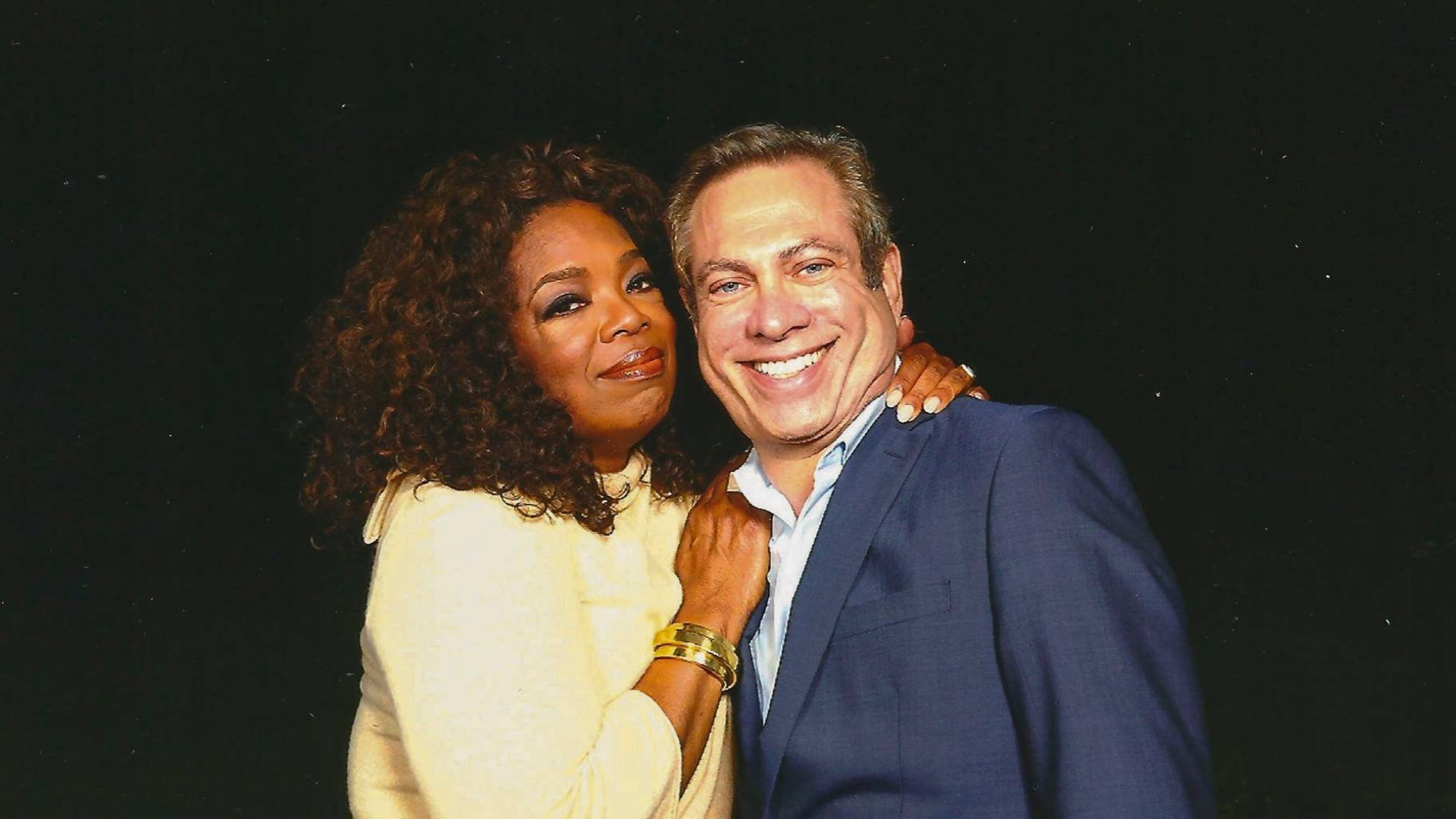 Author David Kessler shares a moment with Oprah Winfrey. CONTRIBUTED