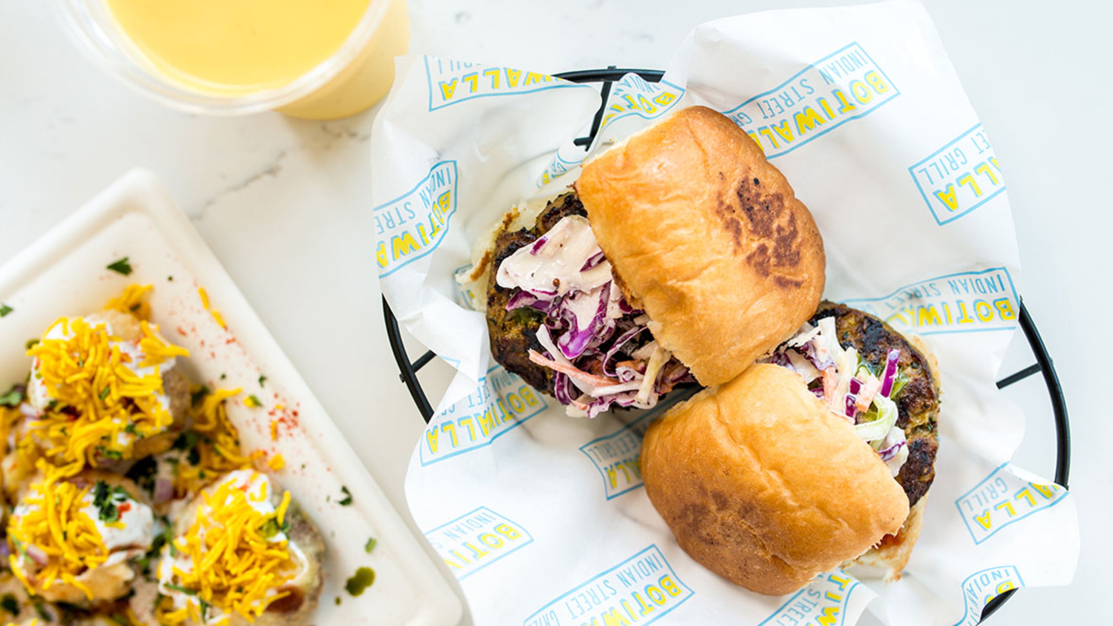 Offerings from the menu at Botiwalla at Alpharetta City Center.