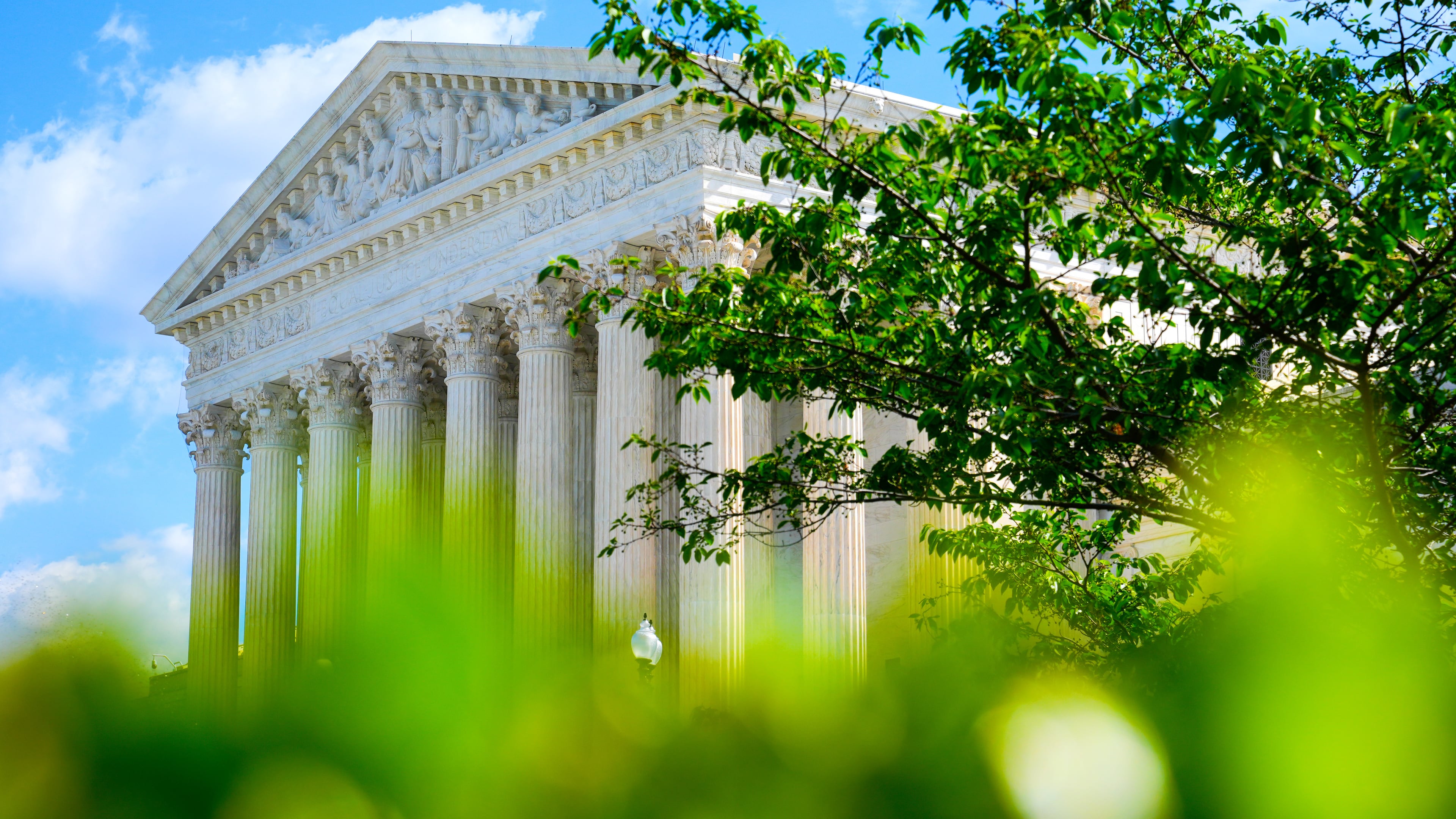 The U.S. Supreme Court is seen Friday, April 17, 2026, in Washington. (AP Photo/Mariam Zuhaib)