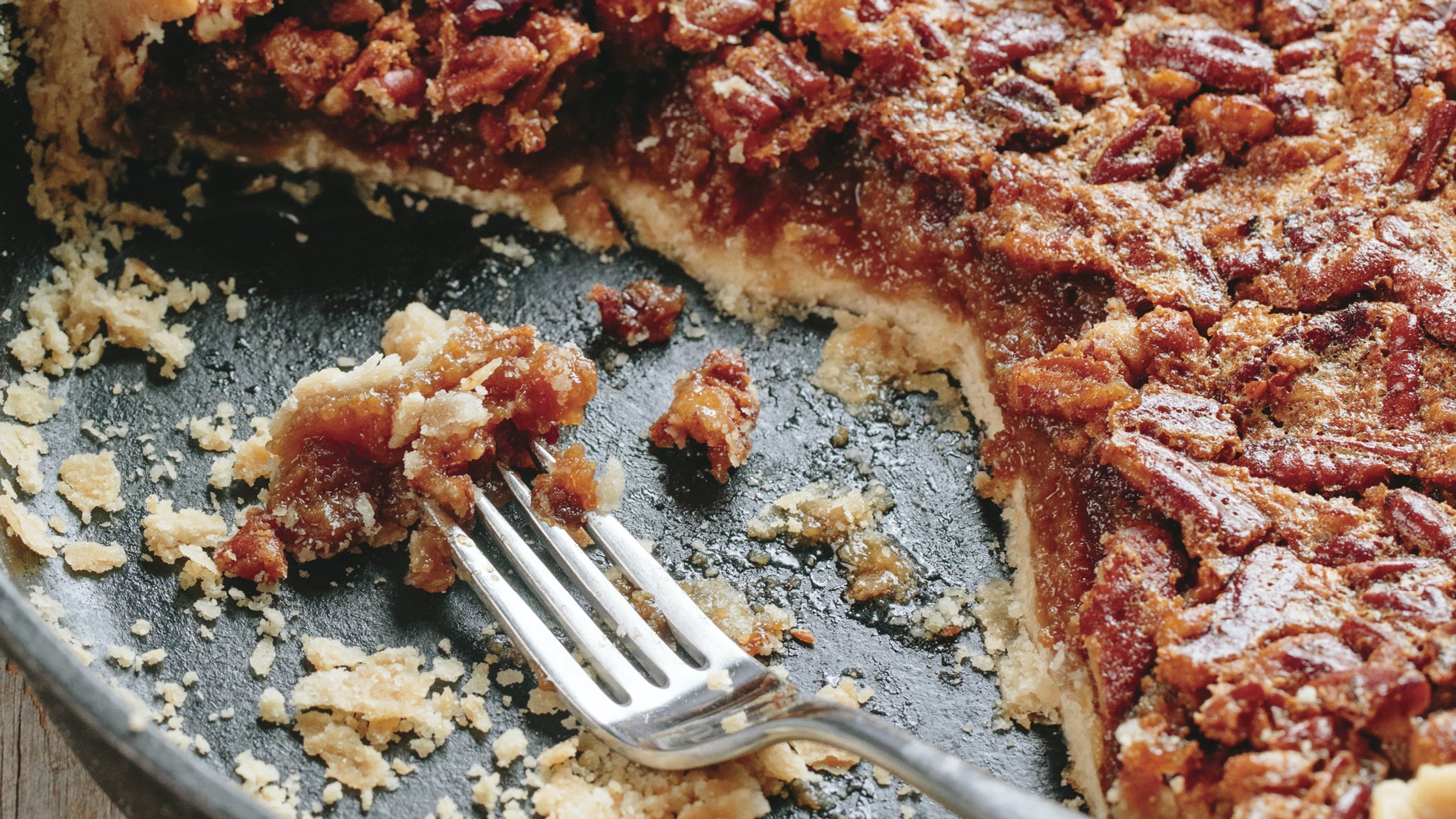 Southern Pecan Pie by Roxanne Wyss and Kathy Moore. (Courtesy of Brian Samuels)